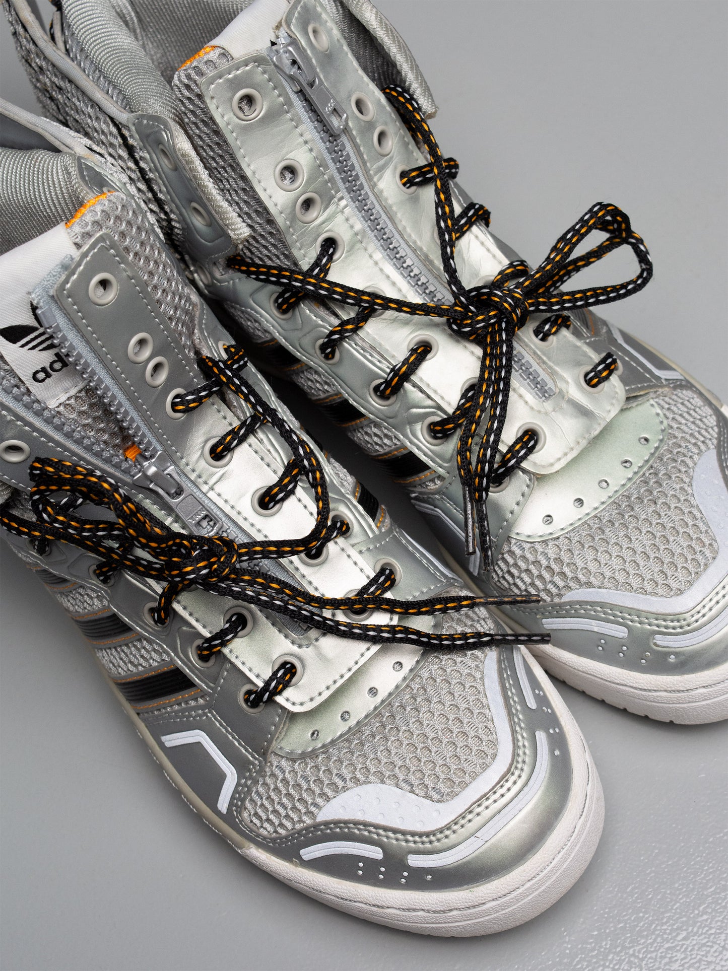 adidas Originals by Jeremy Scott A/W 2012 JS Wings "Mesh" (Metallic Silver) - size 42 2/3