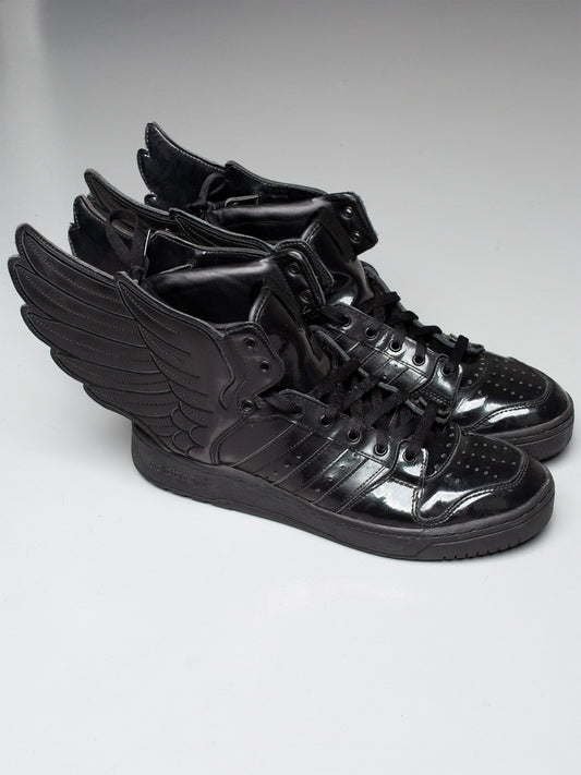 adidas Originals by Jeremy Scott S/S 2013 JS Wings 2.0 "Patent Black" - size 45 1/3