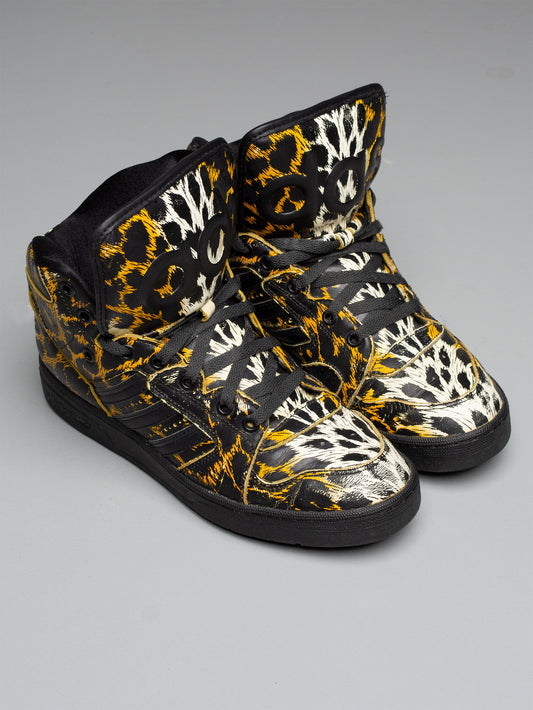 adidas Originals by Jeremy Scott S/S 2014 JS Instinct Hi Leopard - size 41 1/3