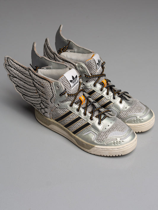 adidas Originals by Jeremy Scott A/W 2012 JS Wings "Mesh" (Metallic Silver) - size 37 1/3