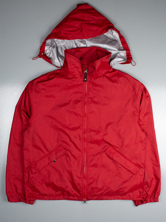 vintage Armani Jeans windbreaker with packable hood - men's size 48 (M)