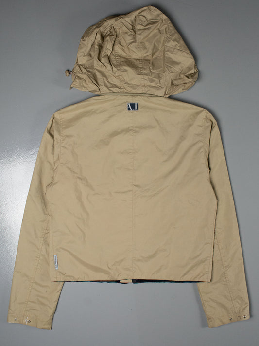 vintage Armani Jeans cropped jacket with packable hood - men's size 48 (M)