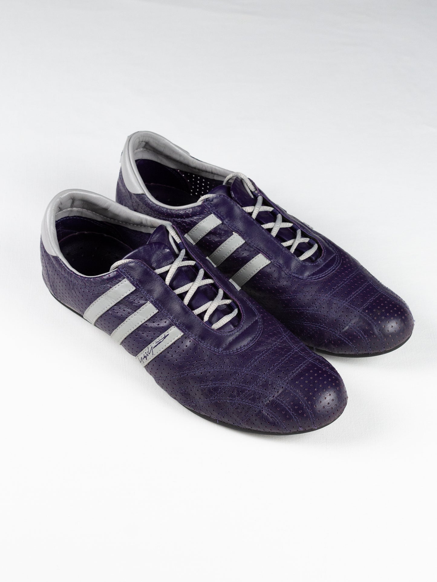 Adidas X Yohji Yamamoto - S/S 2002 - Prajna Lo (Eggplant/Aluminium) - size 44 2/3
