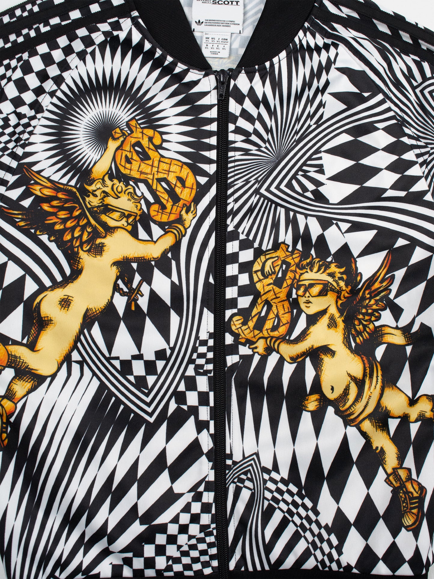 adidas Originals by Jeremy Scott - A/W 2013 - opart track jacket - men's size XS