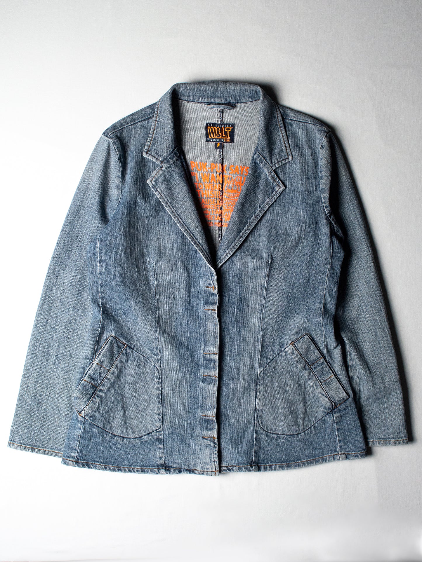 Wild & Lethal Trash - (vintage) - denim blazer - size 40