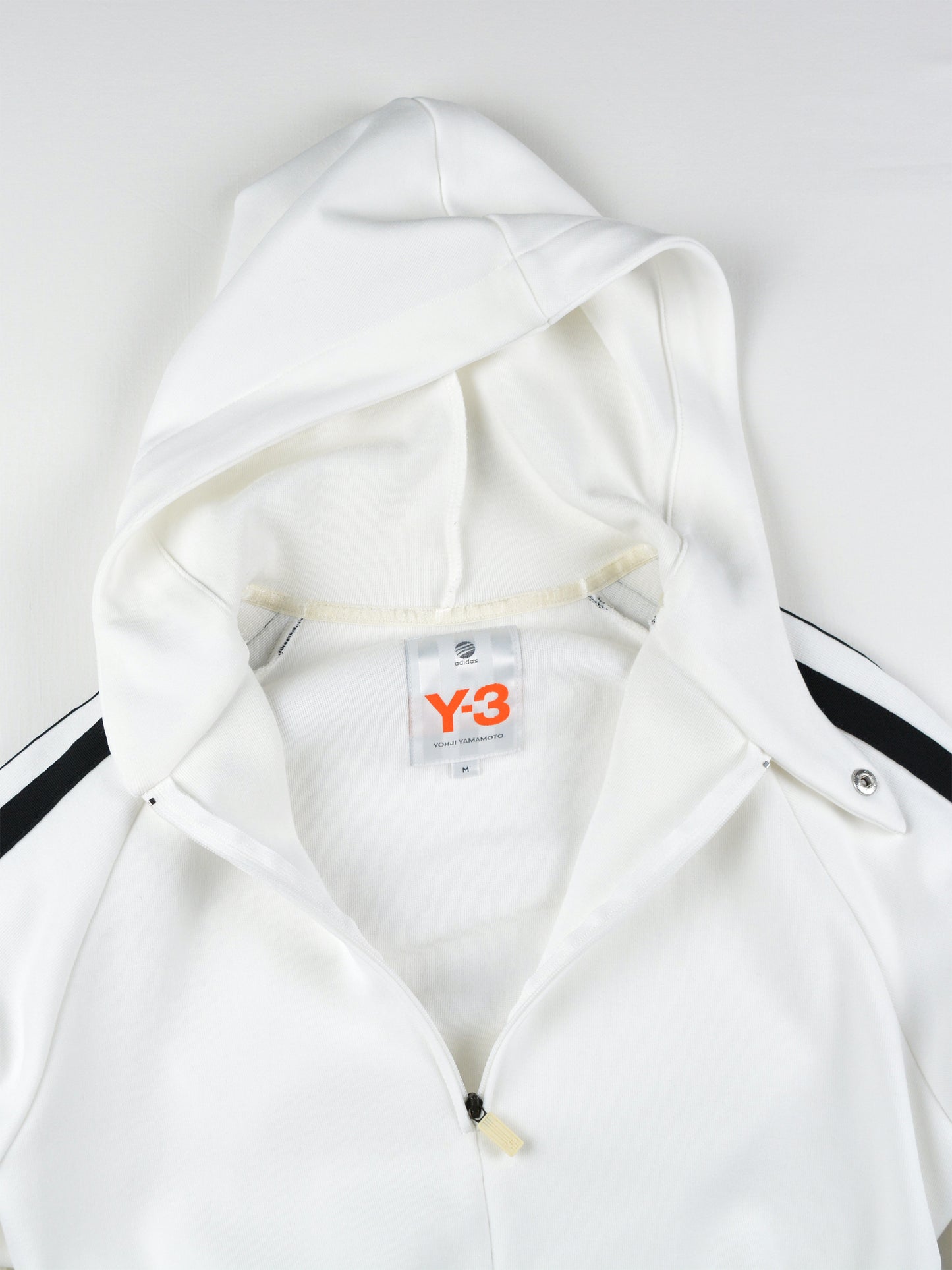 Y-3 - S/S 2003 - hooded track-dress (white) - size M