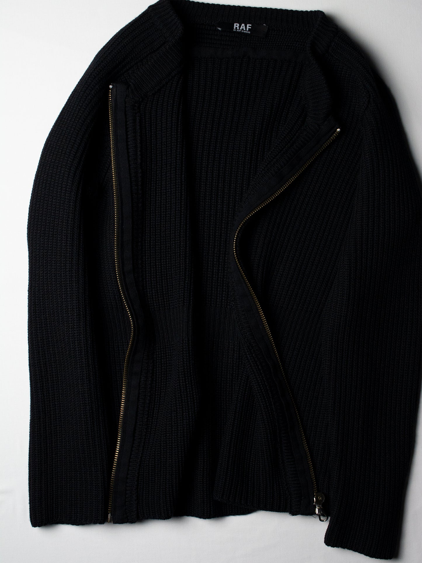 RAF by Raf Simons - A/W 2009 - wool zip-up cardigan