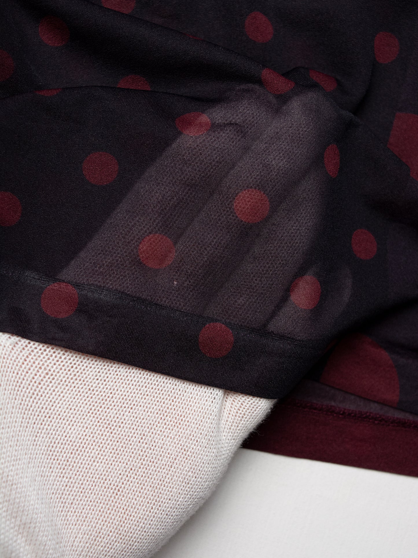 Y's by Yohji Yamamoto - 2000s - polka dot printed transparent dress - size 2