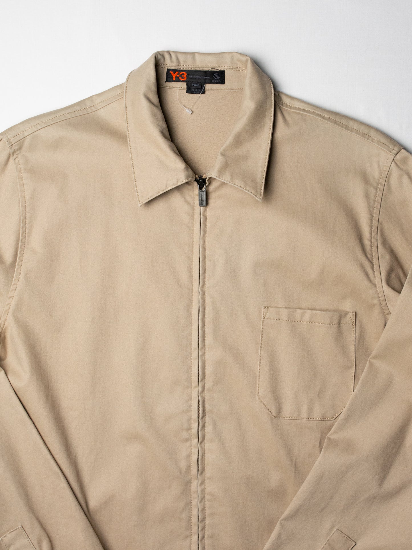 Y-3 - 2000s - work jacket with hidden side pockets (beige) - men's size M