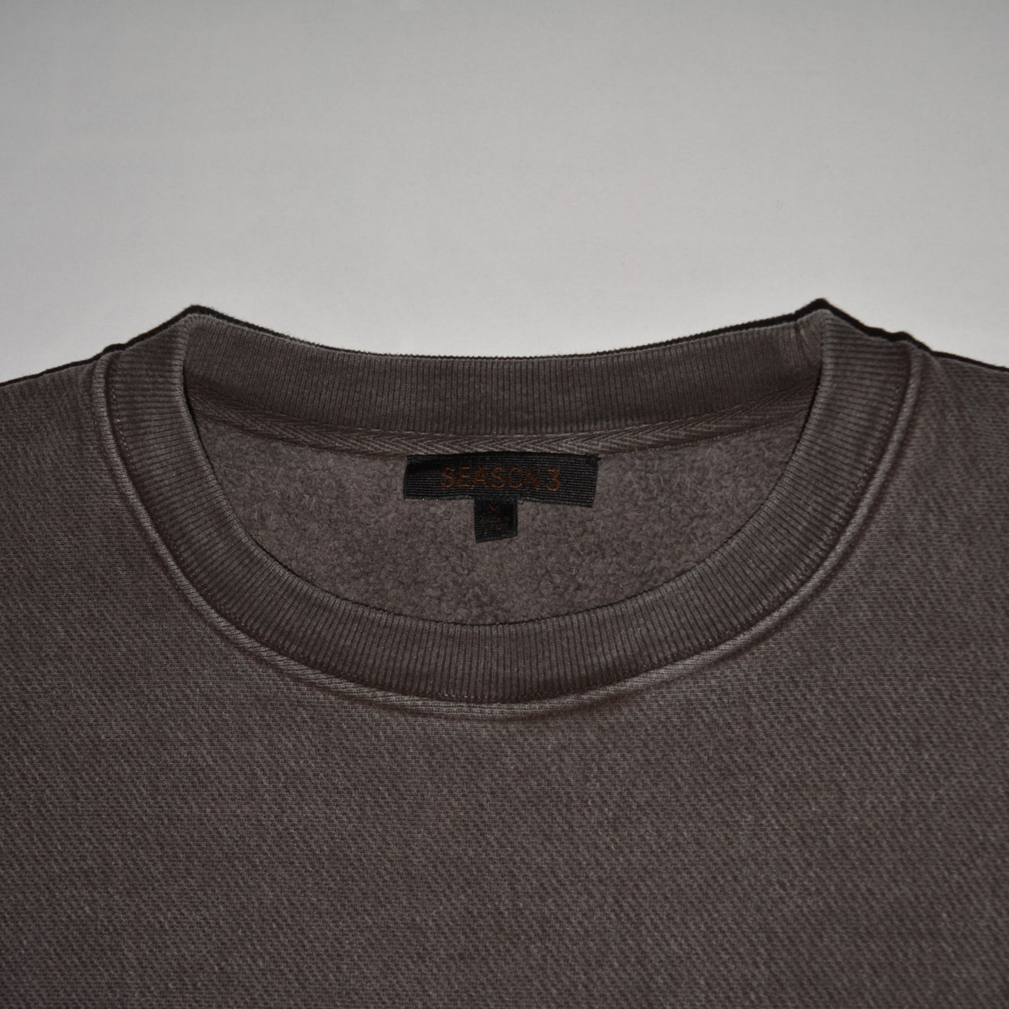 YEEZY Season 3 (2016) - Fleece Crew Sweat (Onyx Dark) - size M