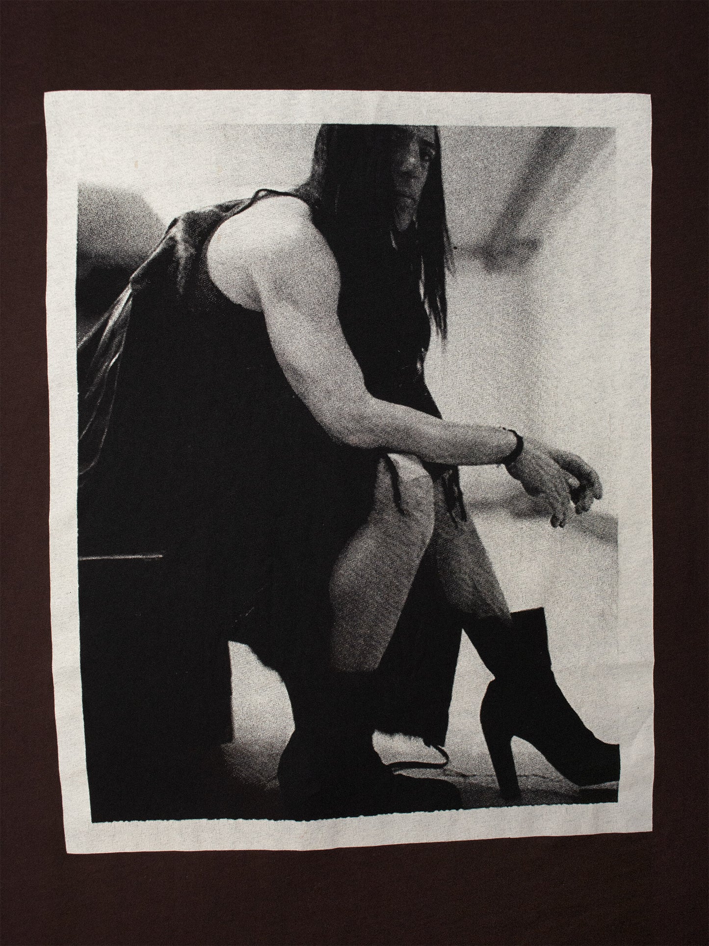 Rick Owens DRKSHDW - A/W 2019 - portrait long-sleeve t-shirt - size XL