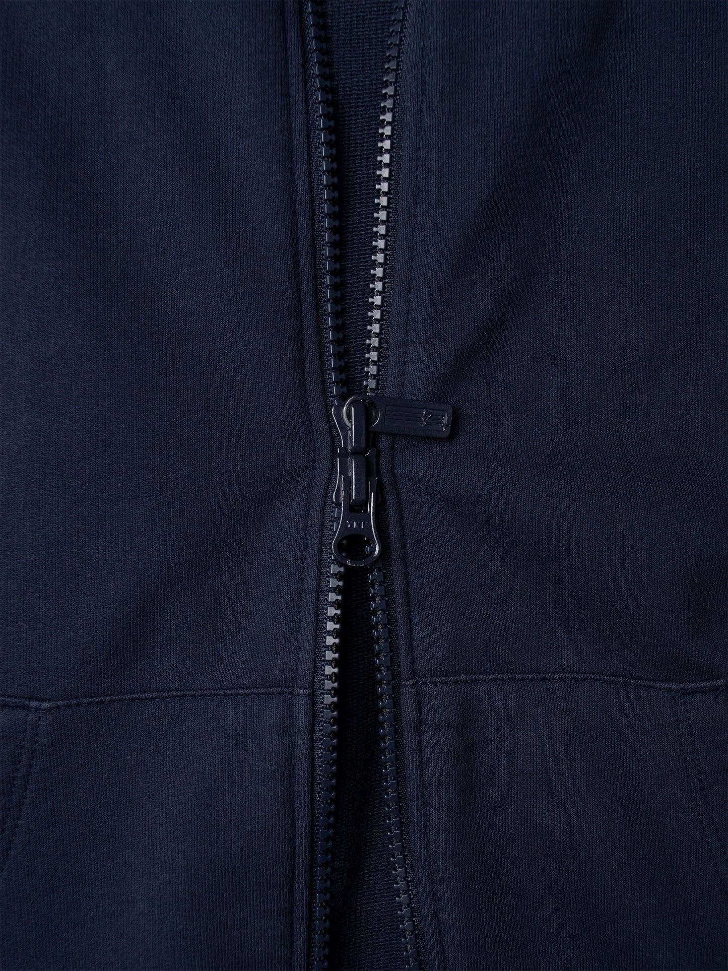 Y-3 - S/S 2011 - short sleeve zip hoodie (navy) - women's size S
