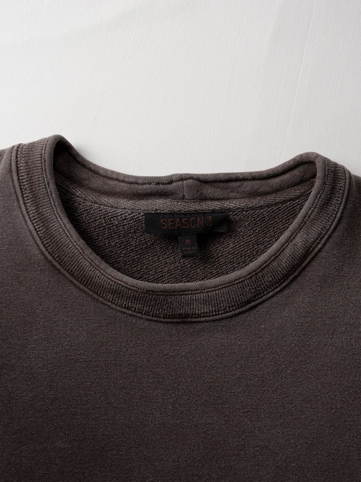 YEEZY Season 3 (2016) - Ribbed Crew Sweat (Onyx Earth) - size M