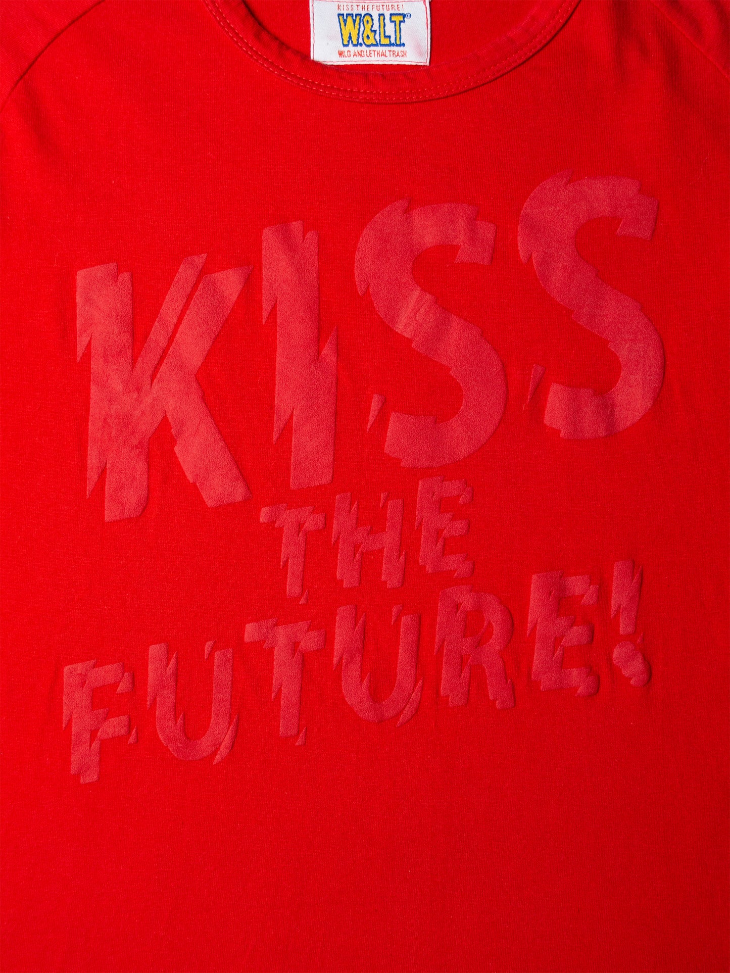 Wild & Lethal Trash - (vintage) - "Kiss The Future" long-sleeve t-shirt - women's size M