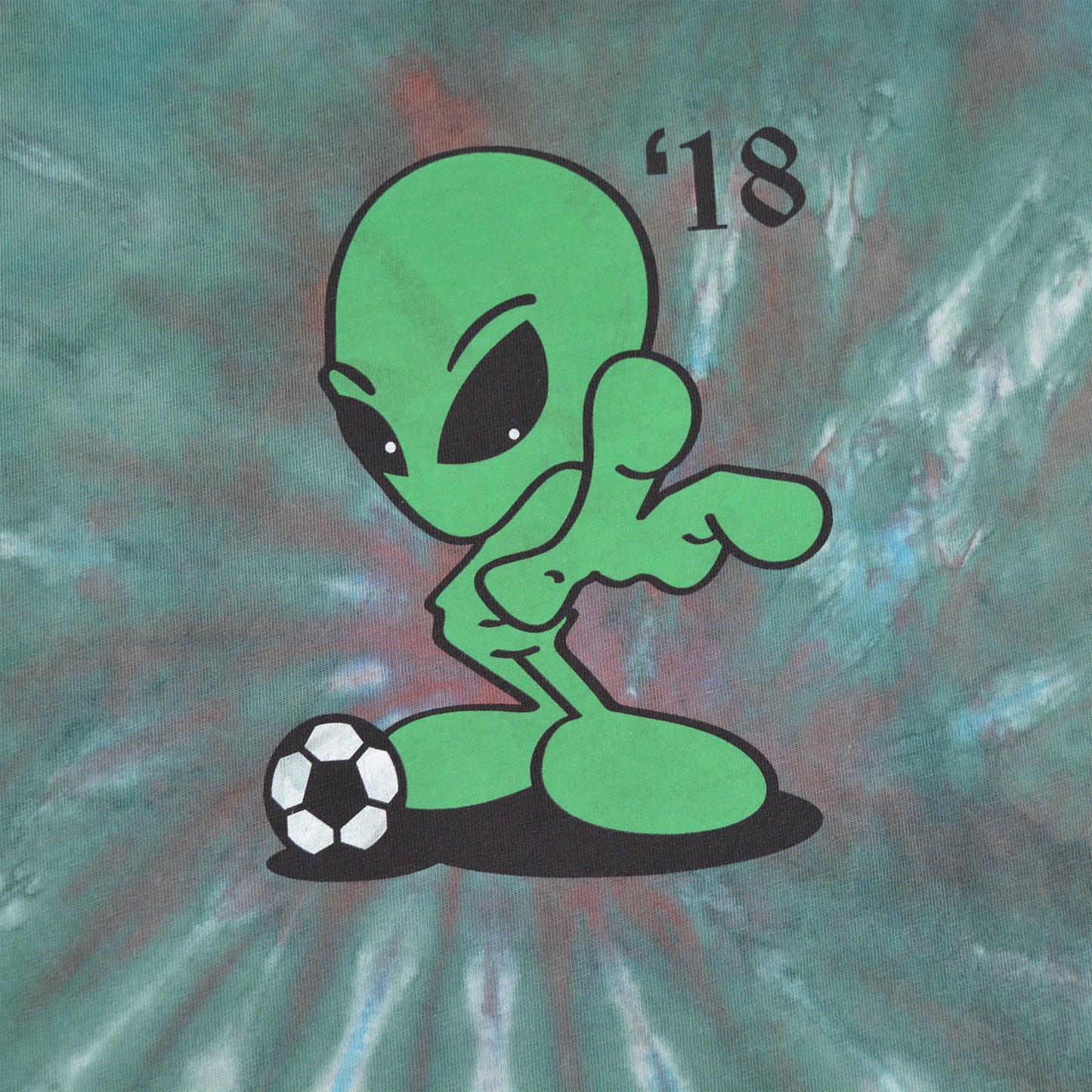 Gosha Rubchinskiy - S/S 2018 - World Cup alien tie-dye long sleeve - size S