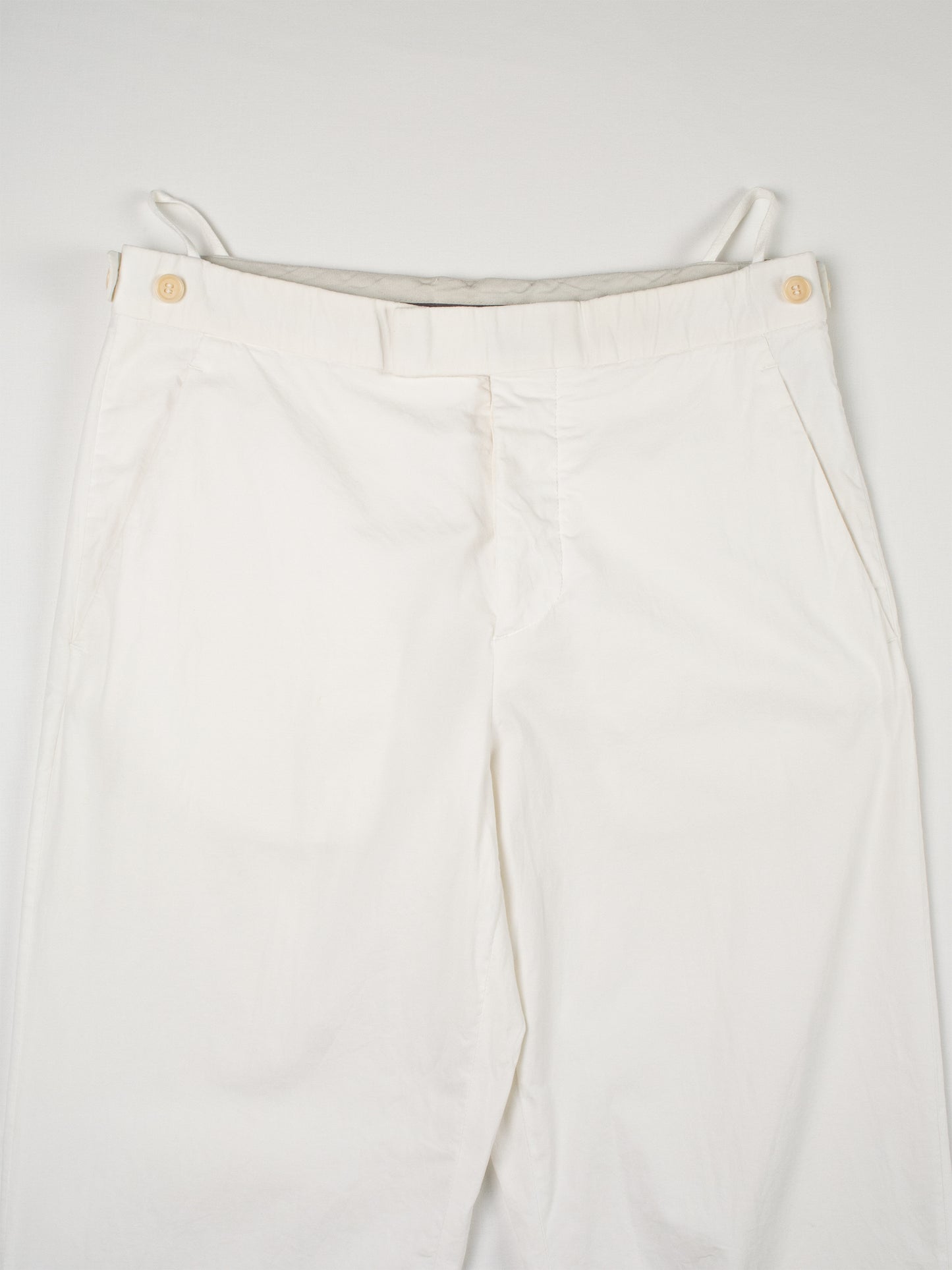 Helmut Lang - 2000s - stretch cotton pants (white) - men's size 46