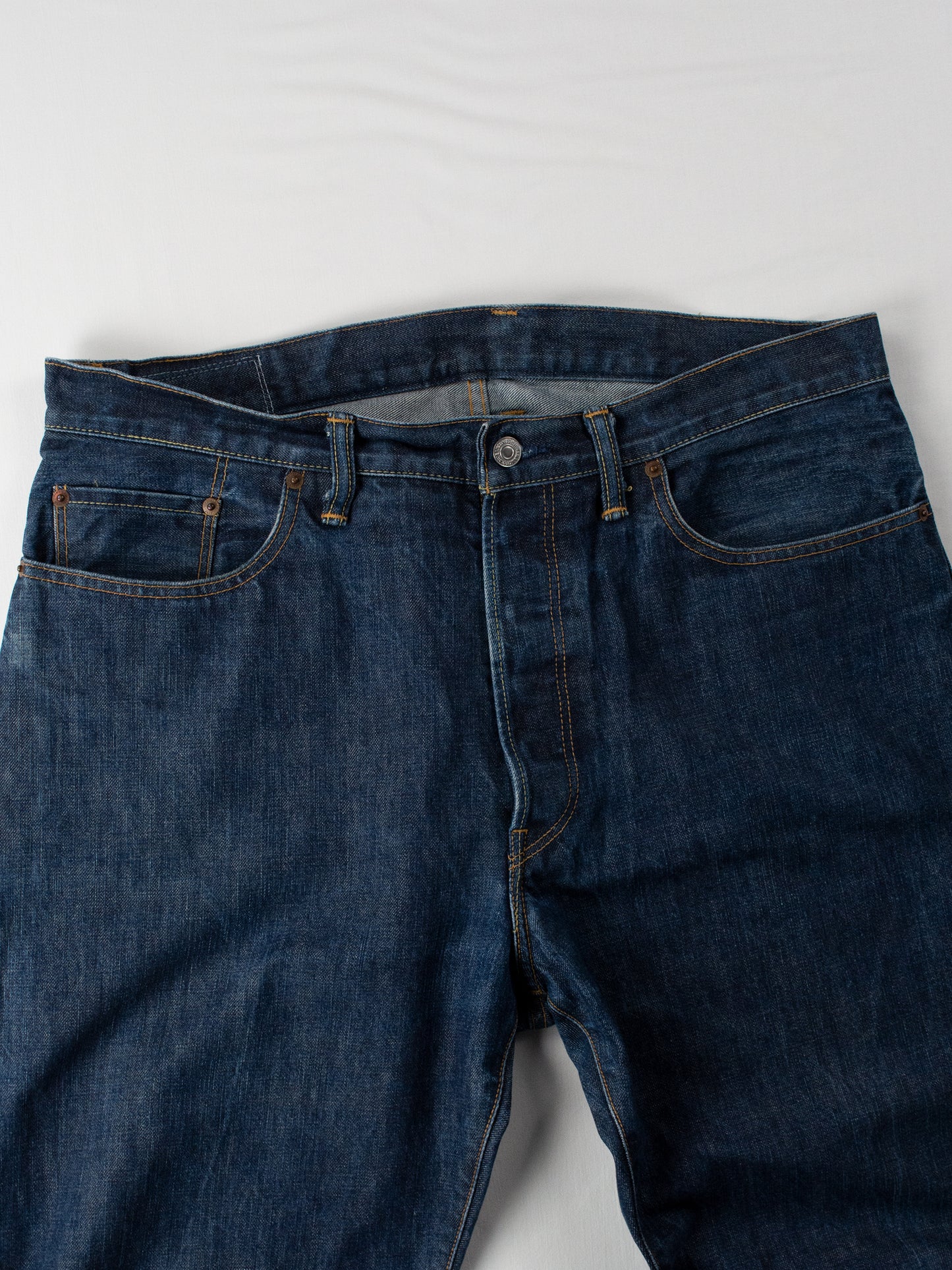 Y-3 X Spotted Horse - A/W 2004 - 3 stripes missing thread jeans - men's size 36