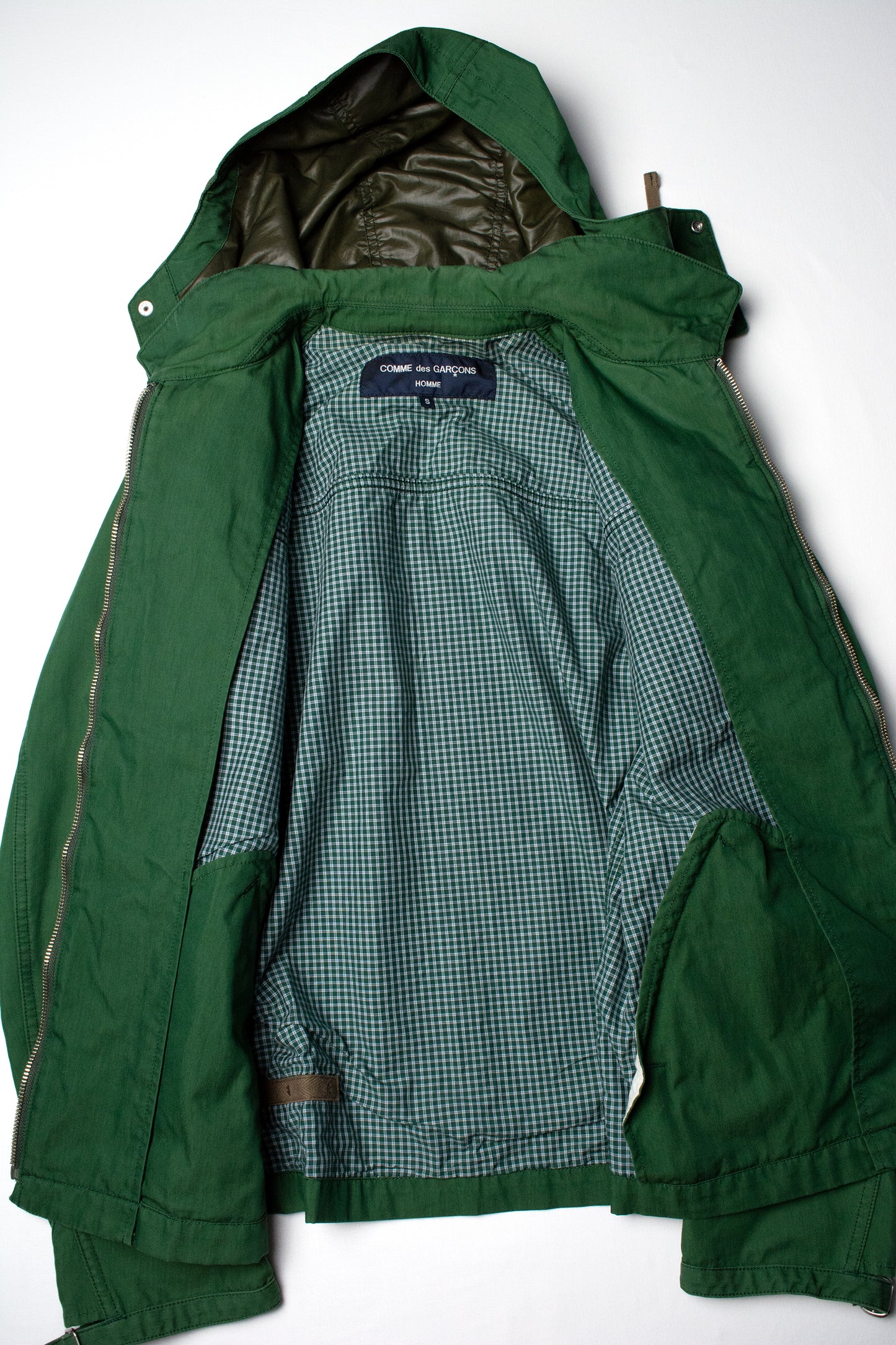 Comme des Garçons Homme - A/W 2012 - light moto jacket with detachable hood - size S