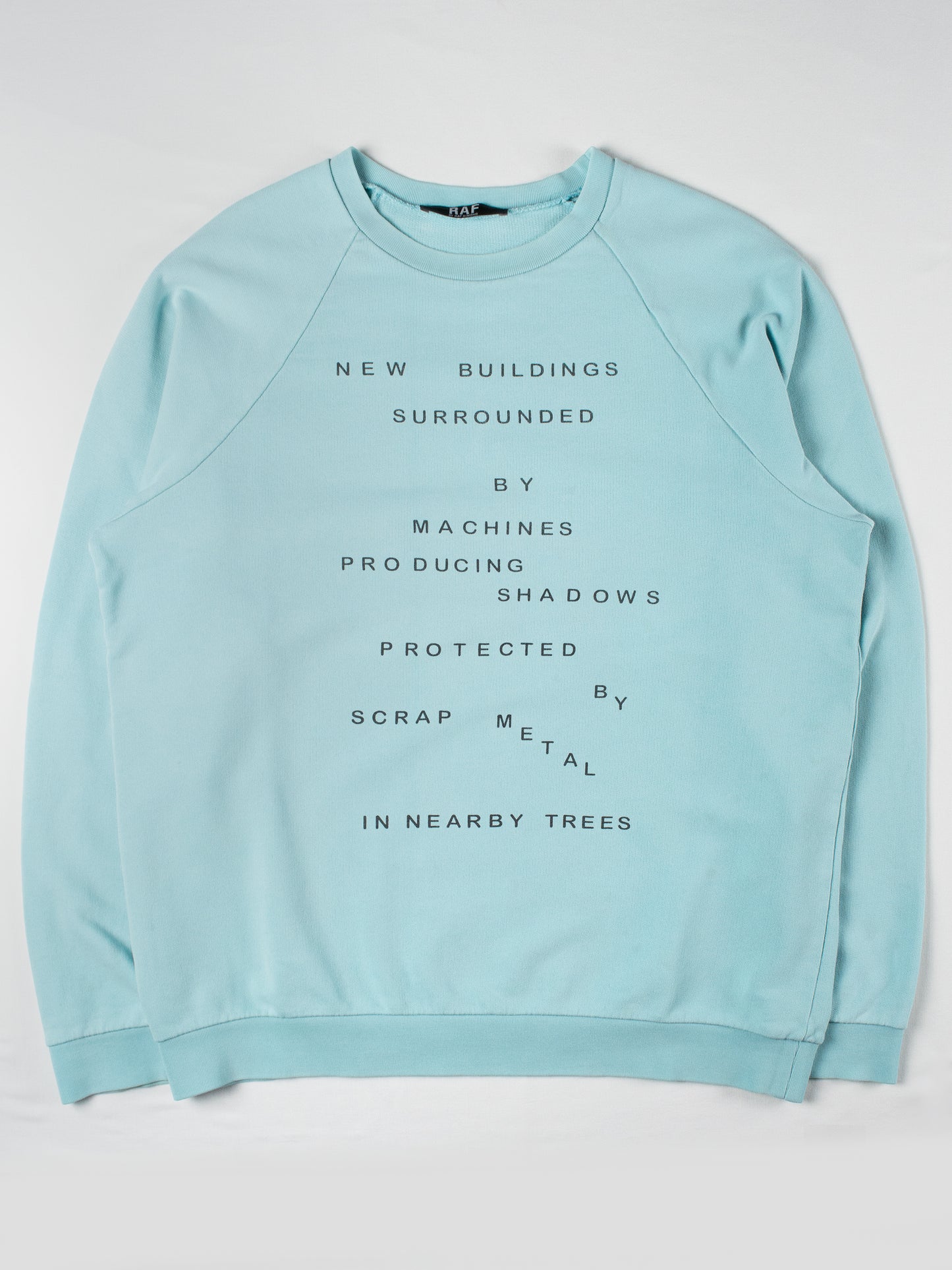 RAF by Raf Simons - S/S 2006 - (sample) "New Buildings" crewneck
