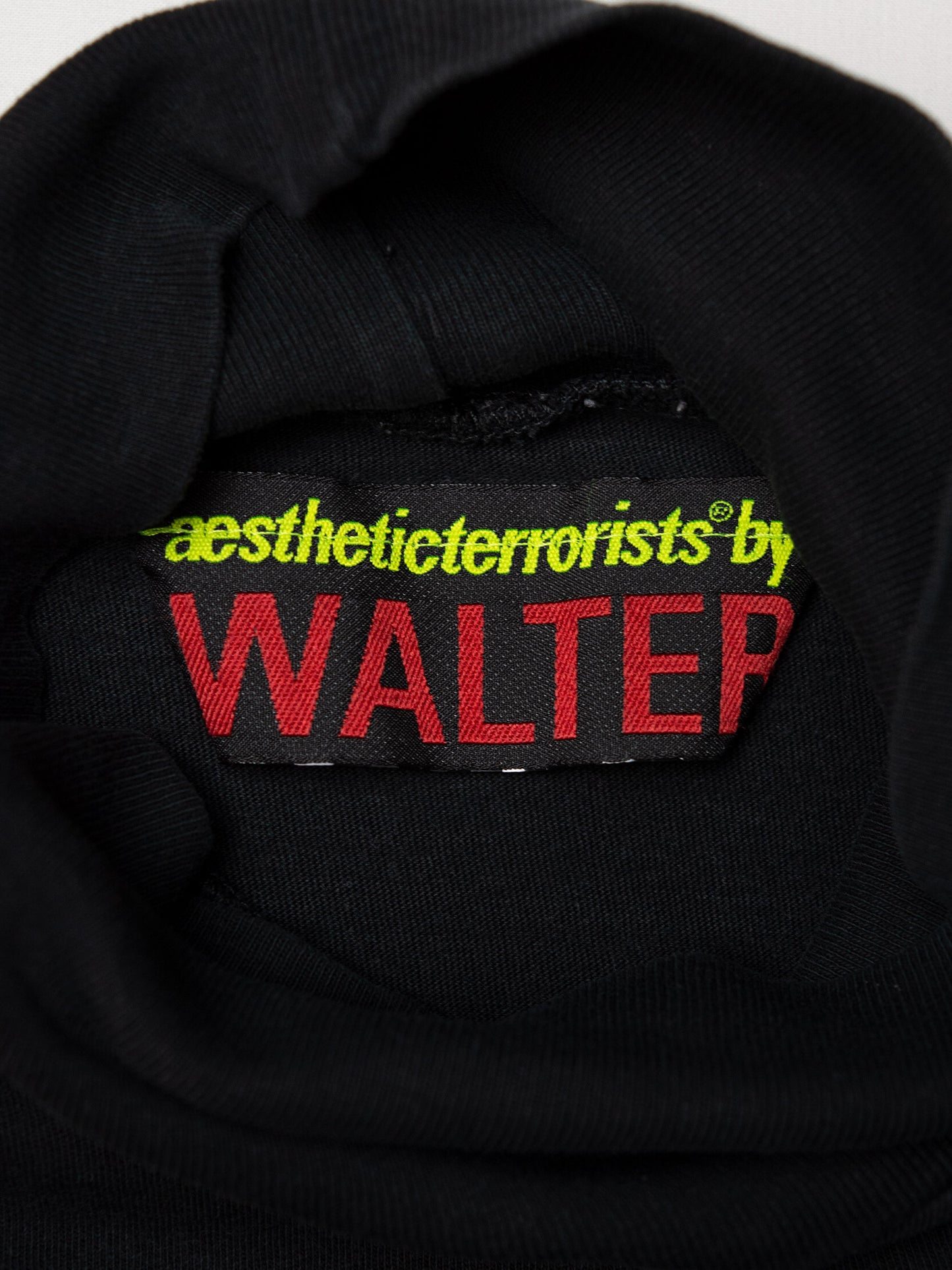 aestheticterrorists by WALTER - 2000s - men's mini logo turtleneck - size L