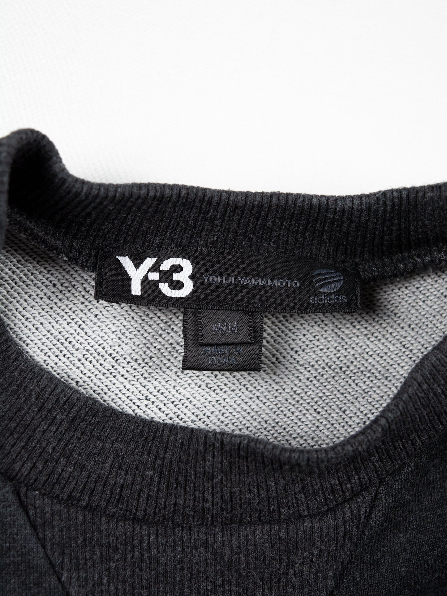 Y-3 - 2010's - (sample) back logo crewneck (dark grey) - size M