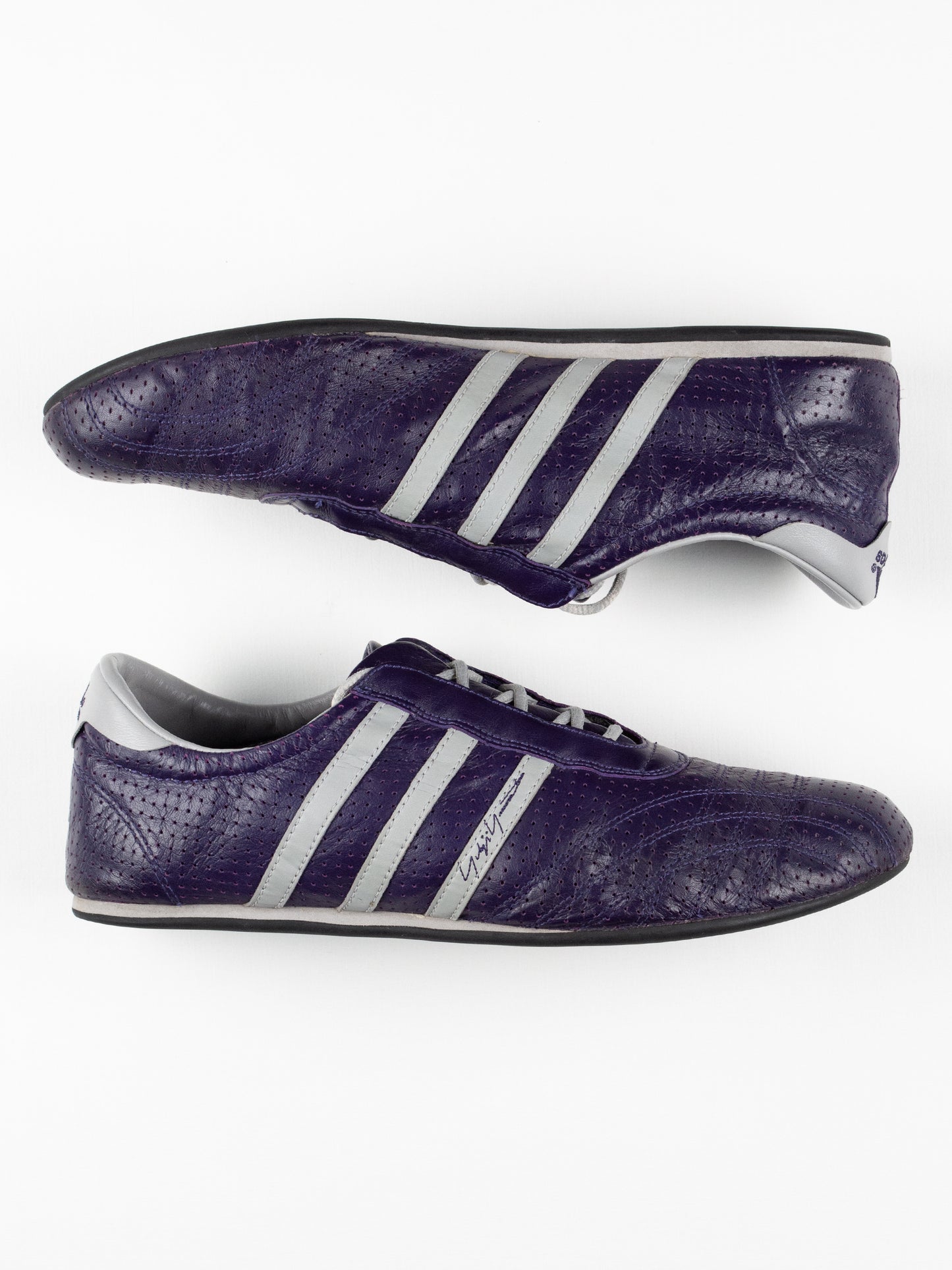 Adidas X Yohji Yamamoto - S/S 2002 - Prajna Lo (Eggplant/Aluminium) - size 44 2/3