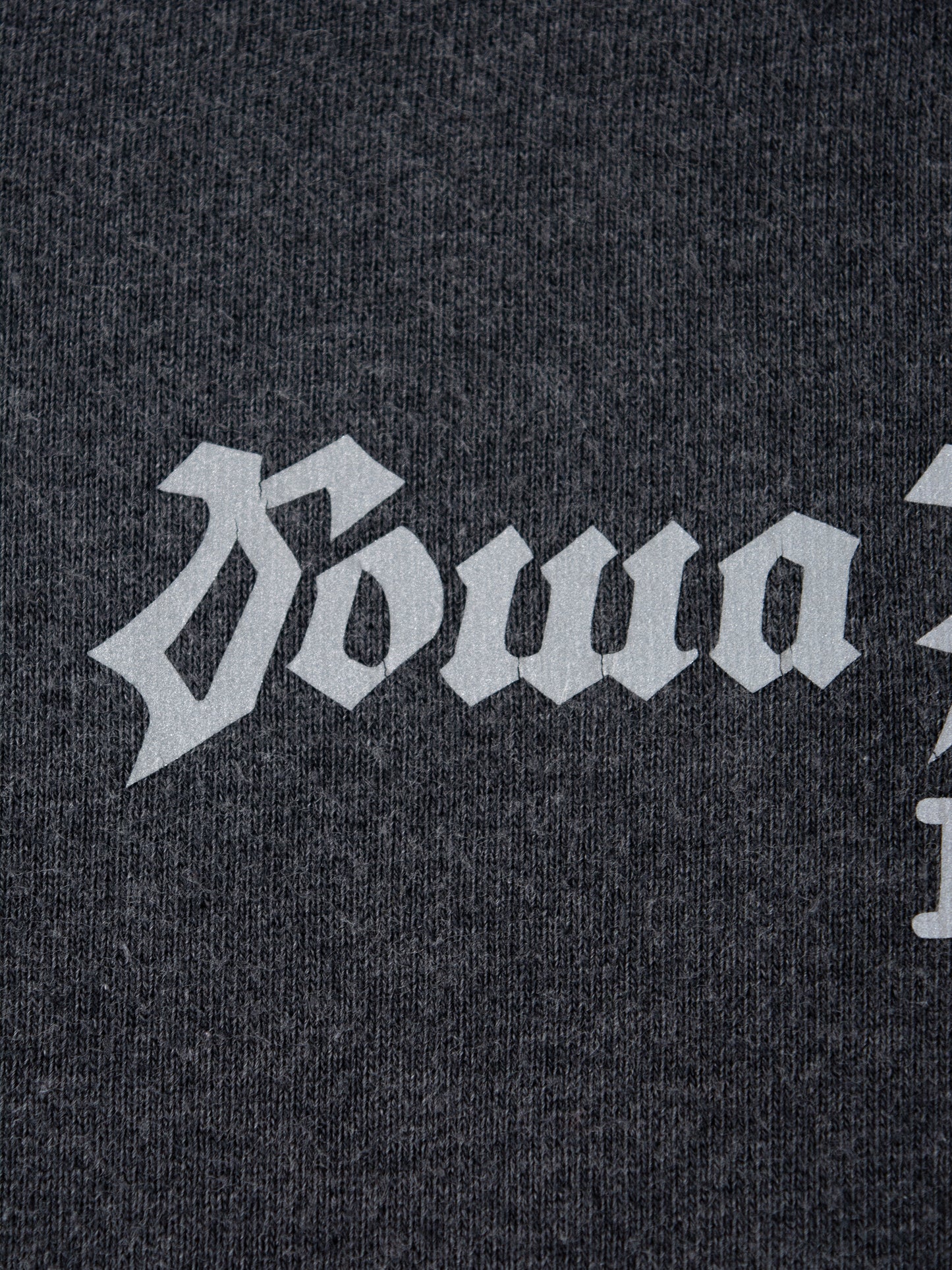 Gosha Rubchinskiy - A/W 2017 - reflective logo hoodie (dark grey) - size S
