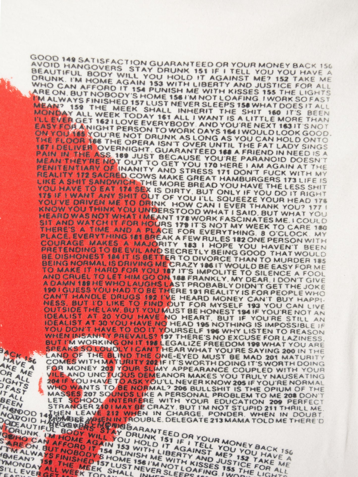 RAF by Raf Simons - S/S 2008 - graphic long-sleeve t-shirt - size M