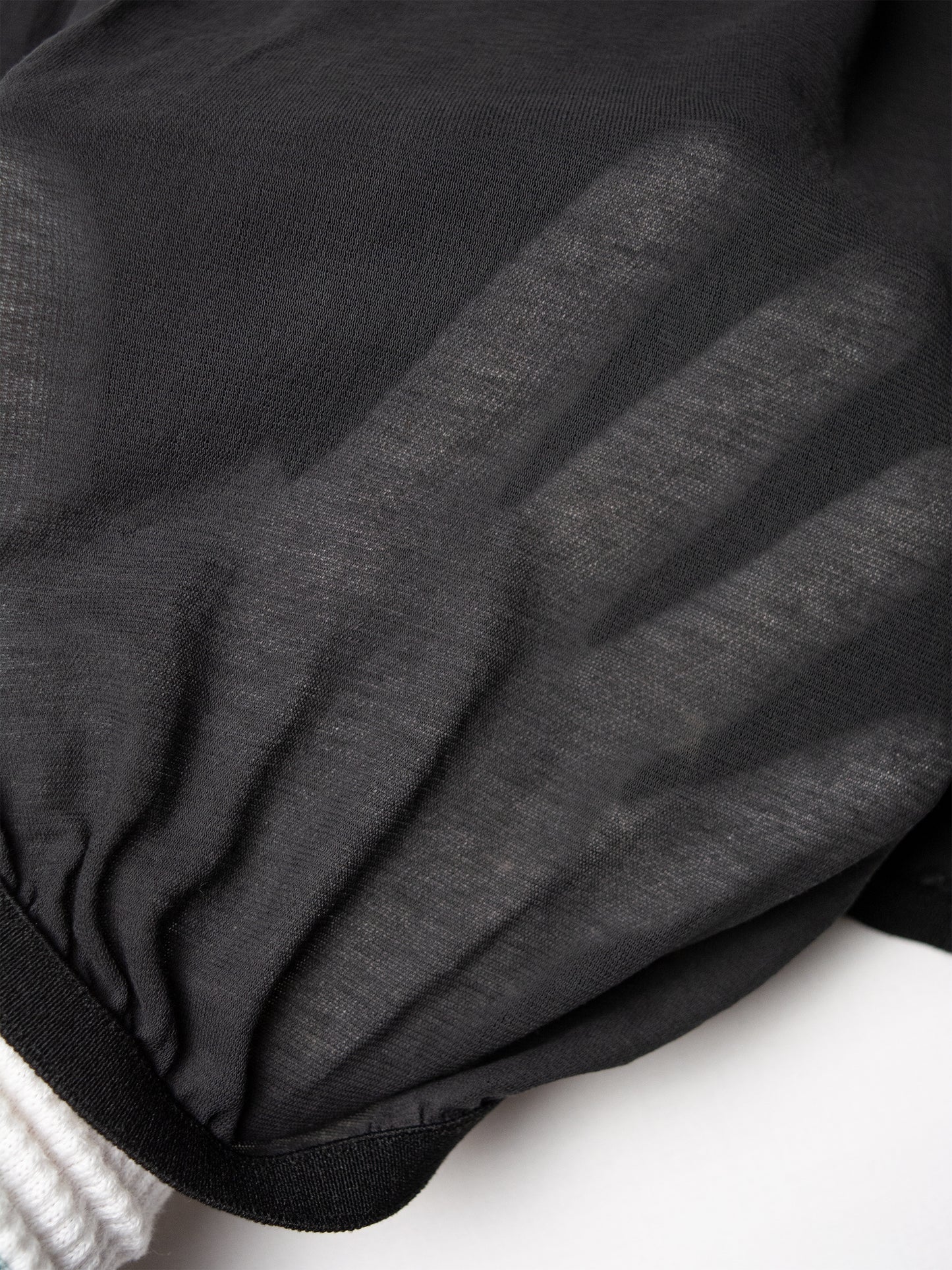 Helmut Lang Jeans - S/S 1998 - asymmetric sheer tank top (black) - women's size S