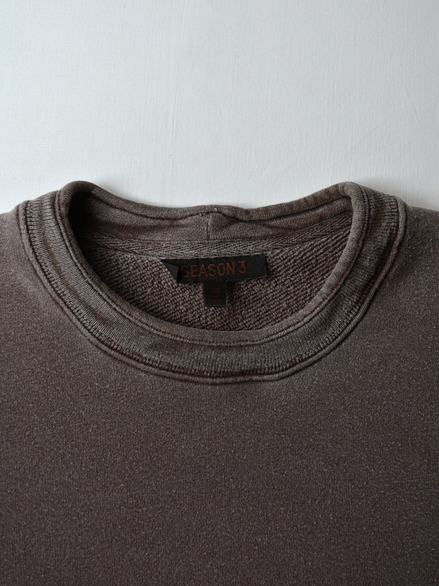 YEEZY Season 3 (2016) - Ribbed Crew Sweat (Onyx Earth) - size XS