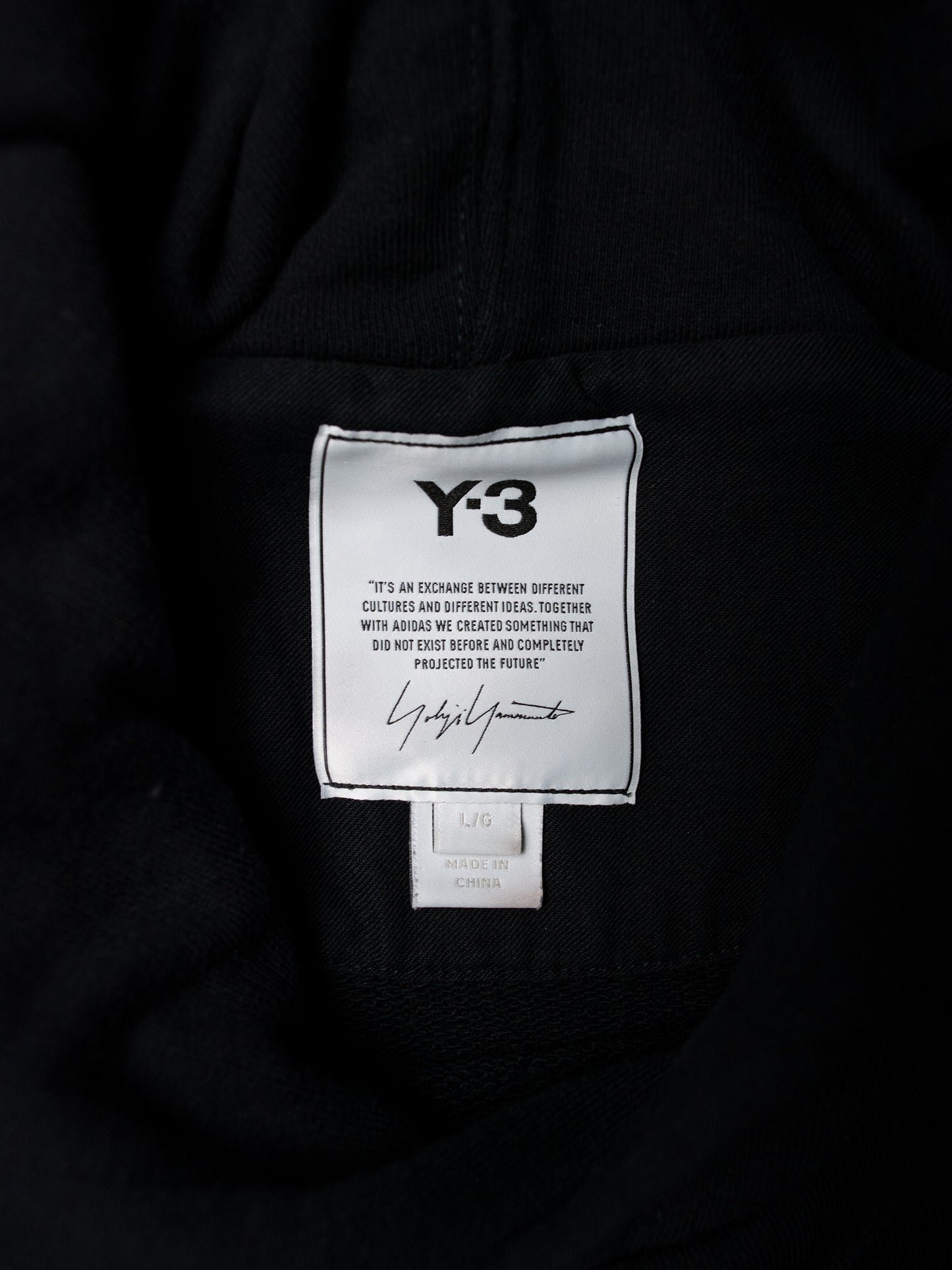 Y-3 - S/S 2021 - Classic Chest Logo Hoodie (Black) - size L