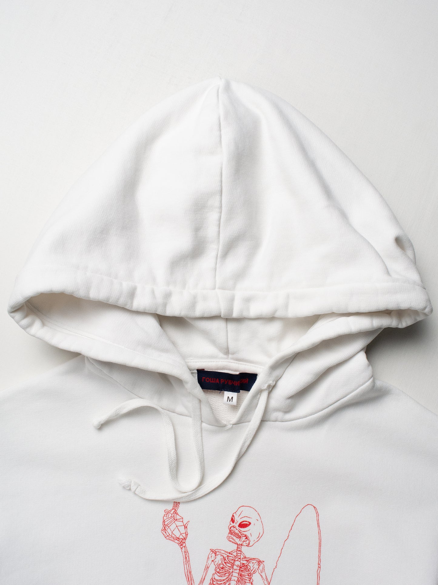 Gosha Rubchinskiy - S/S 2015 - "Arktida" hoodie (white) - size M