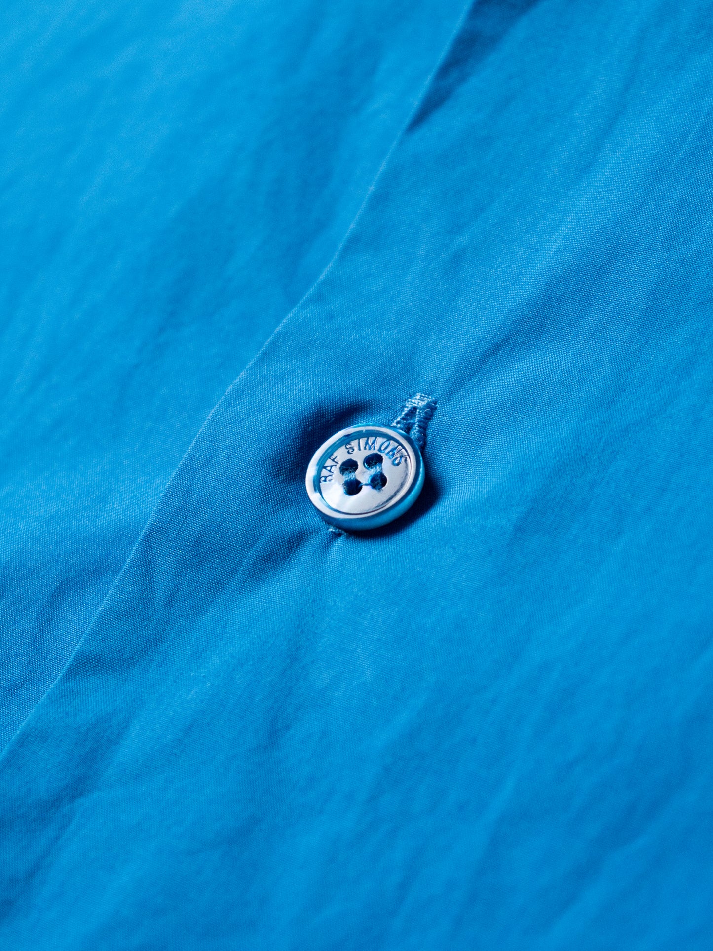 Raf Simons - S/S 2014 - R embroidered shirt (blue) - size 46