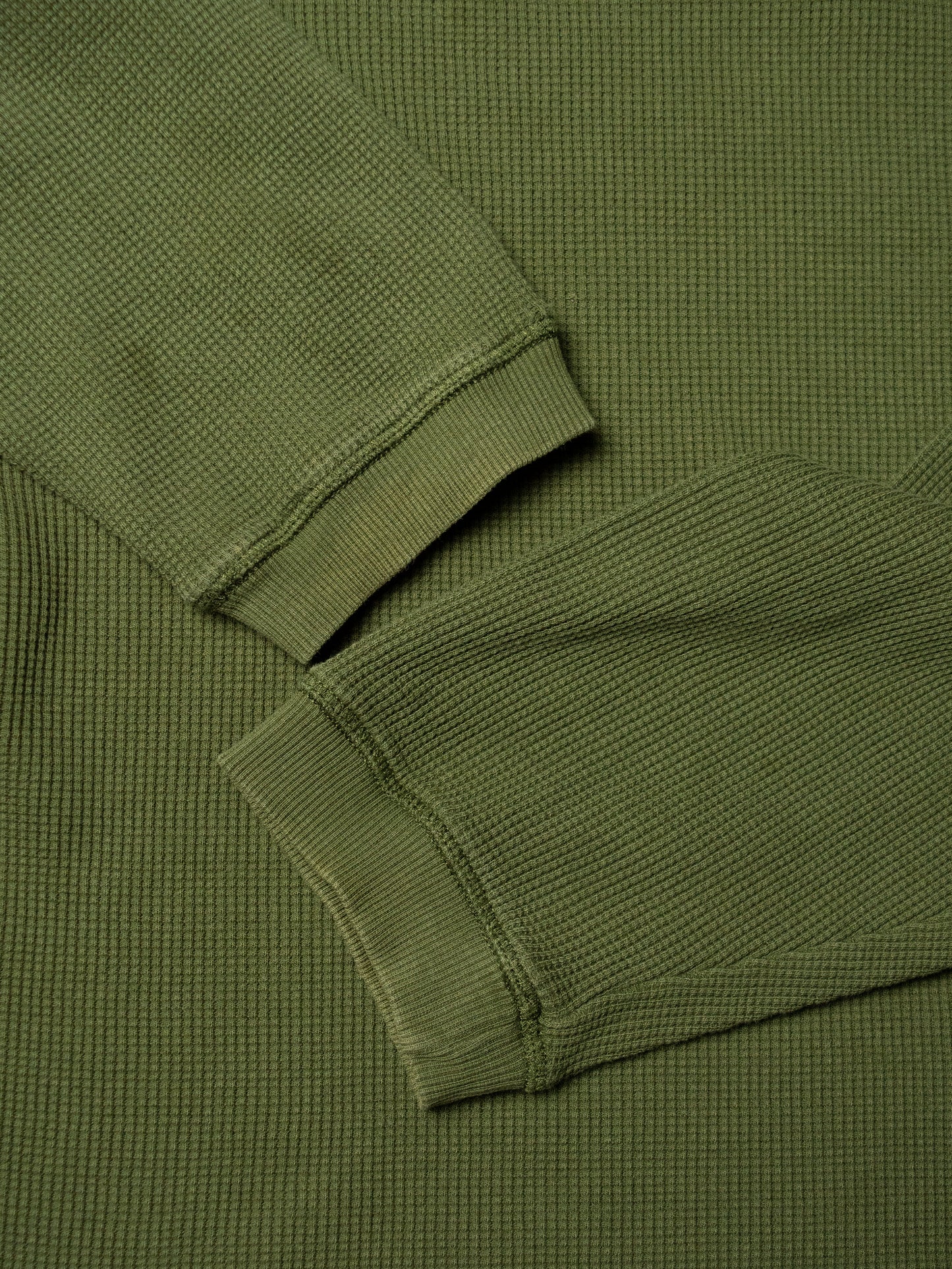 YEEZY Season 1 (2015) - thermal waffle knit long sleeve (Rifle Green) - size S
