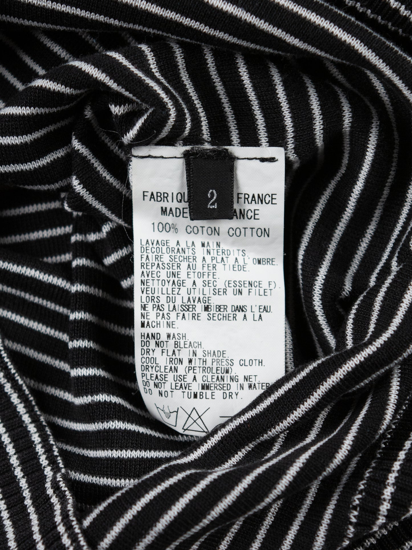 Y's - S/S 2007 - striped mock neck sleeveless top - size 2