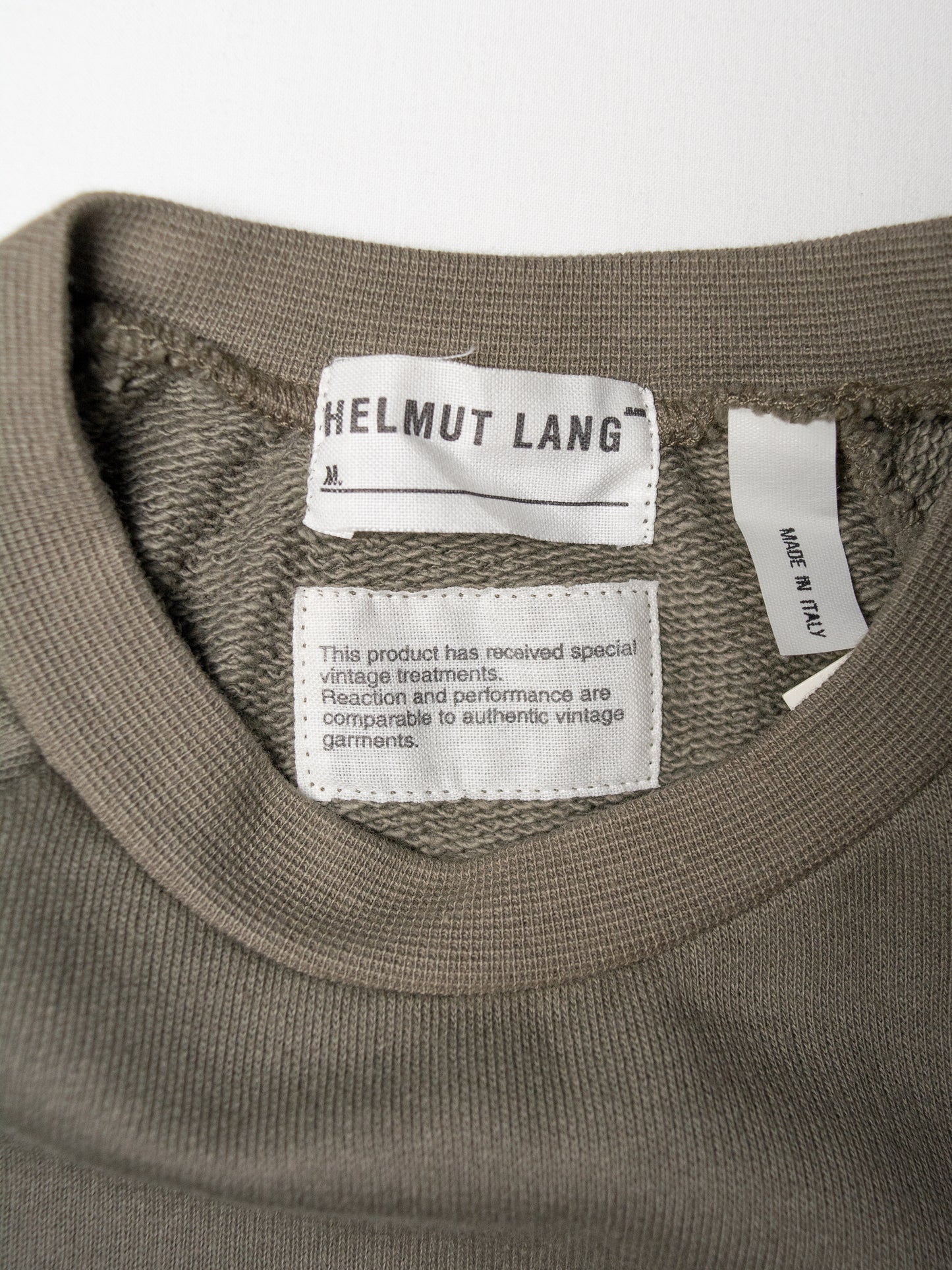 Helmut Lang Jeans - 1999 - french terry crewneck - women's size XS