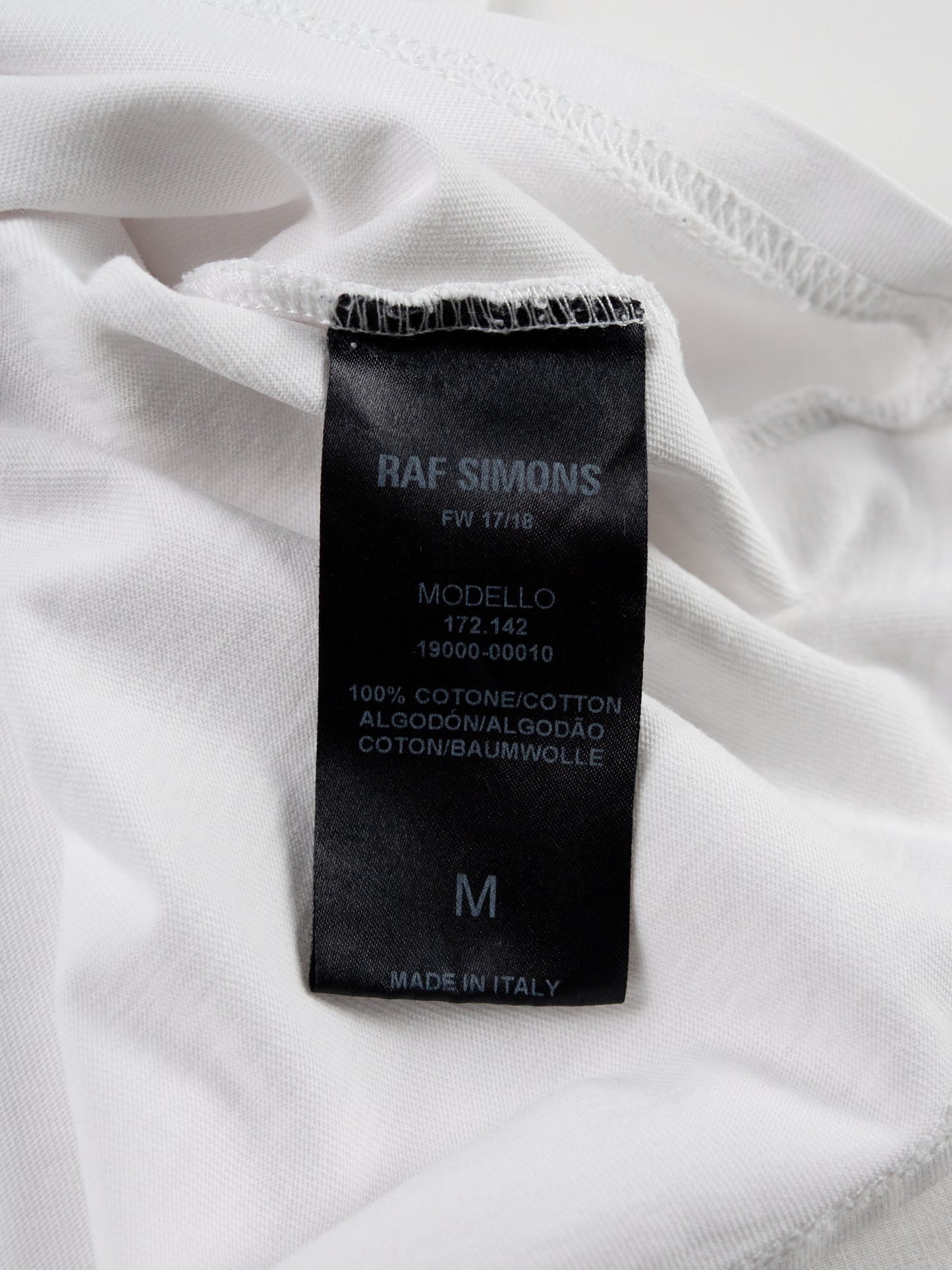 Raf Simons - A/W 2017 - "Thank You" long-sleeve t-shirt - size M