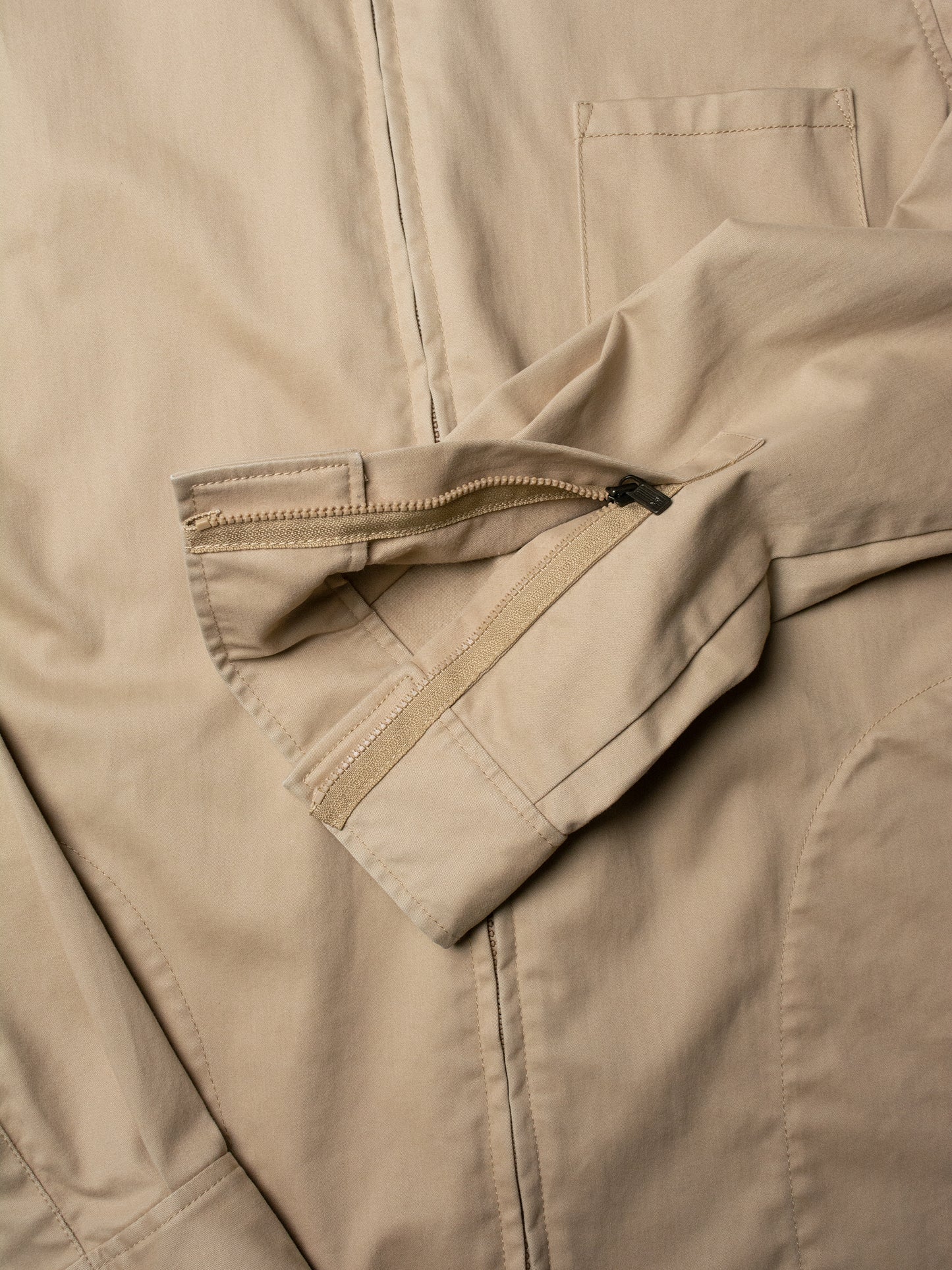 Y-3 - 2000s - work jacket with hidden side pockets (beige) - men's size M
