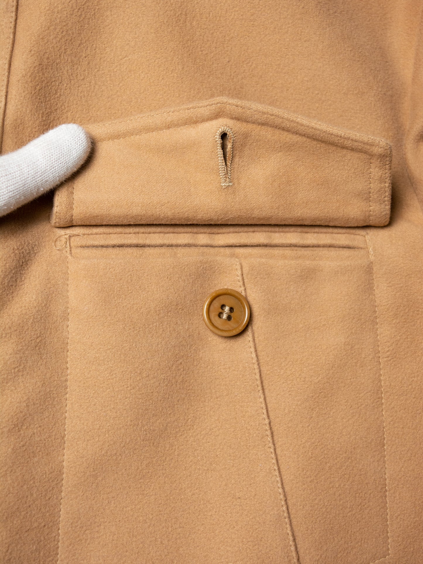 Helmut Lang - 1990s - moleskin cotton jacket (camel) - size 50