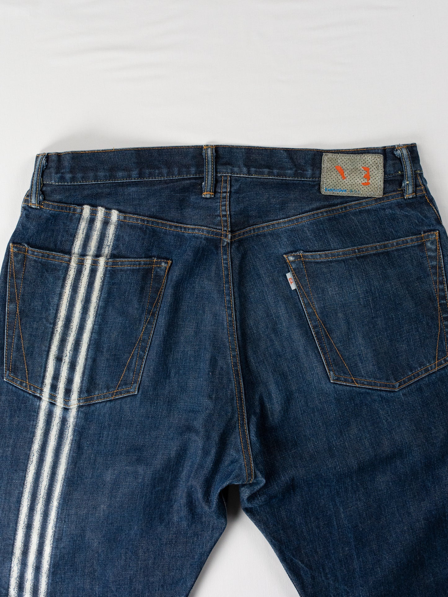 Y-3 X Spotted Horse - A/W 2004 - 3 stripes missing thread jeans - men's size 36