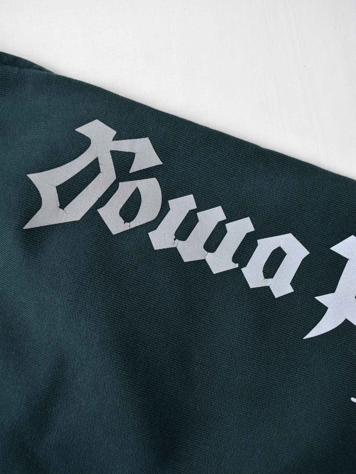 Gosha Rubchinskiy - A/W 2017 - reflective logo sweatpants (dark green) - size L