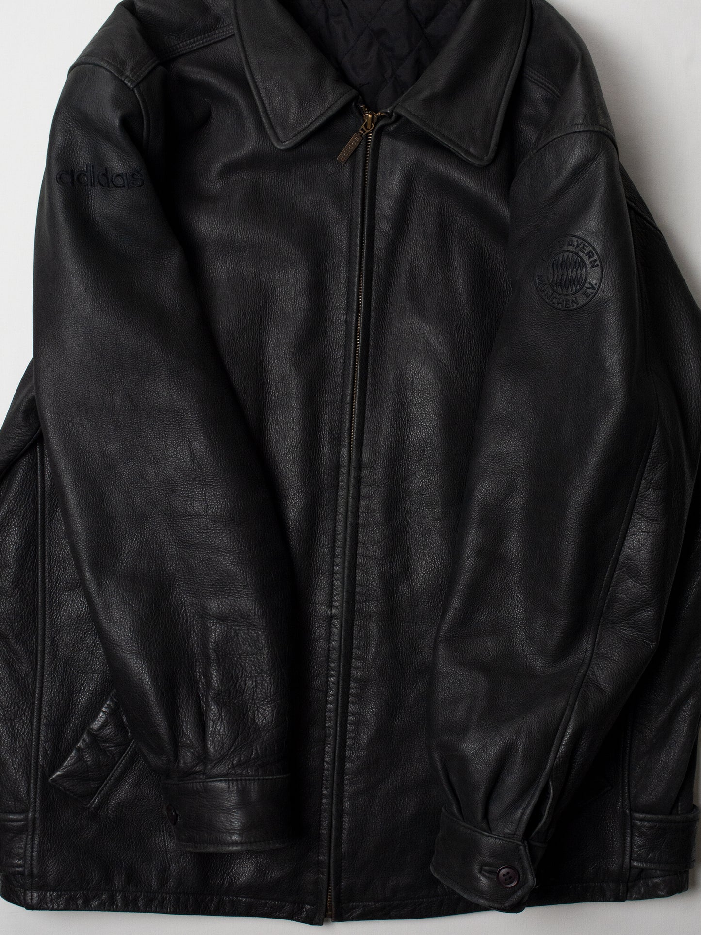 adidas - (vintage) Bayern Munchen leather jacket - size L