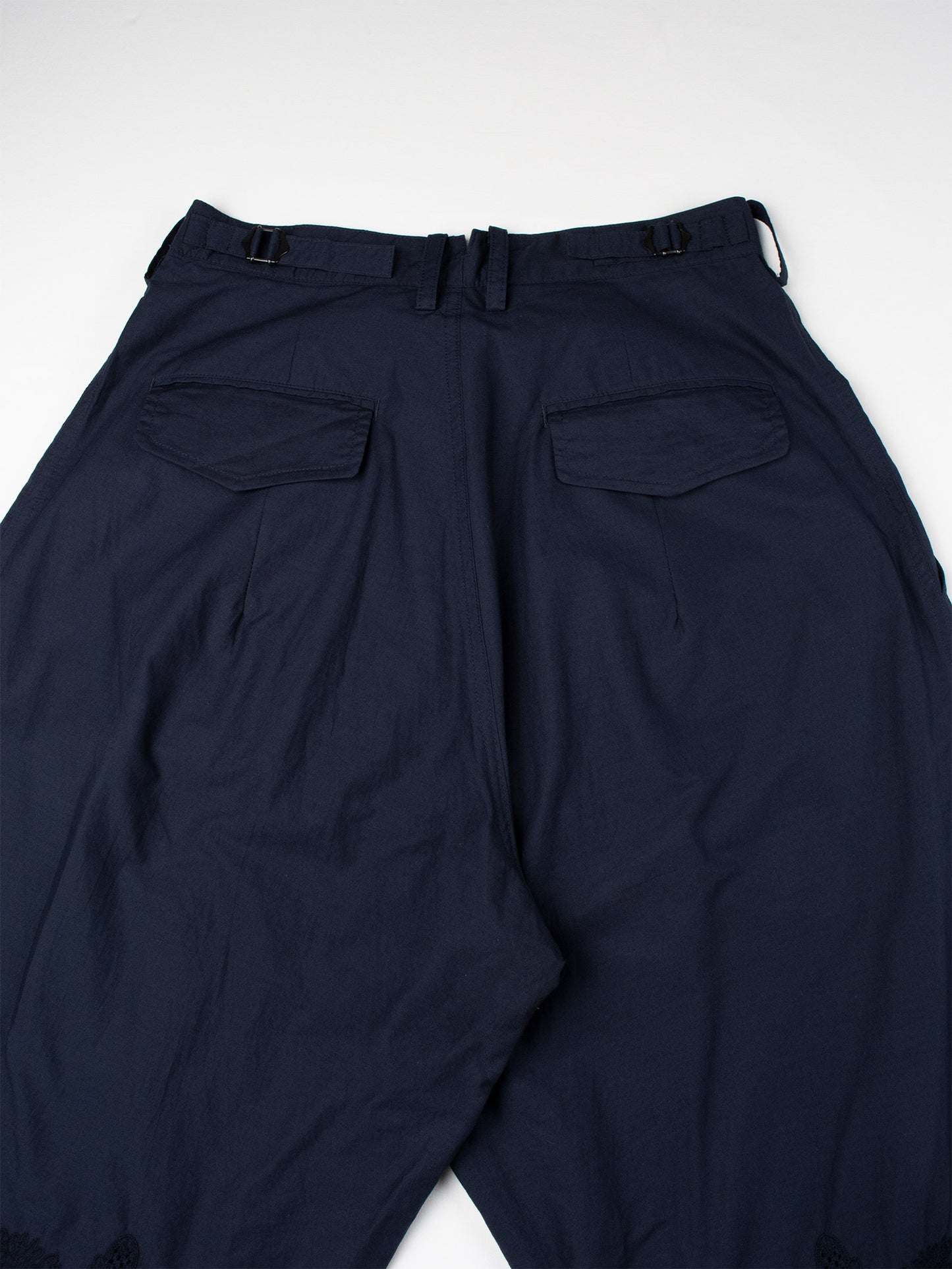 Y's - S/S 2014 - embroidered pleated pants - unisex size 2