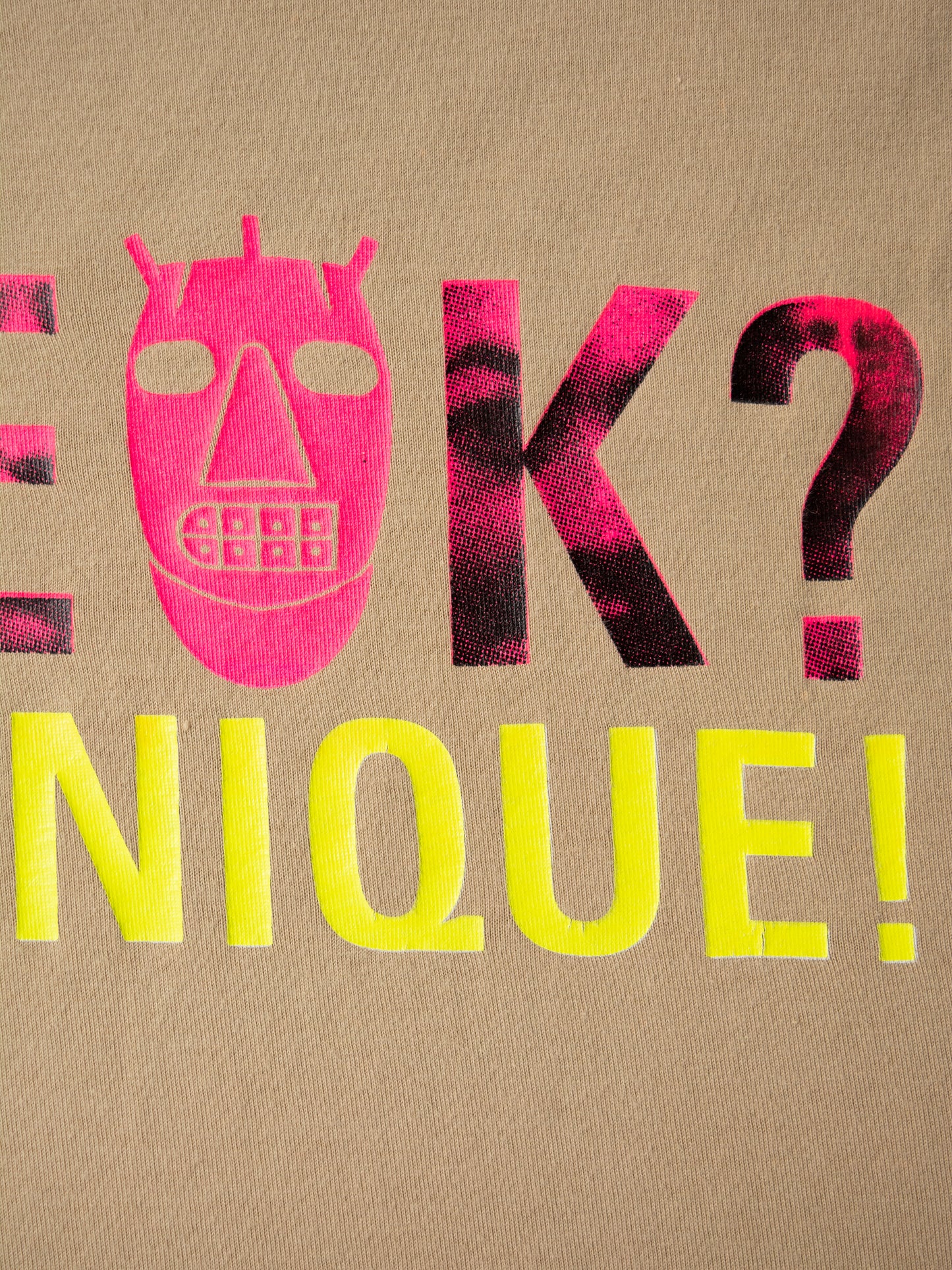 aestheticterrorists by WALTER - S/S 2002 - "Freak?" t-shirt (beige) - size S