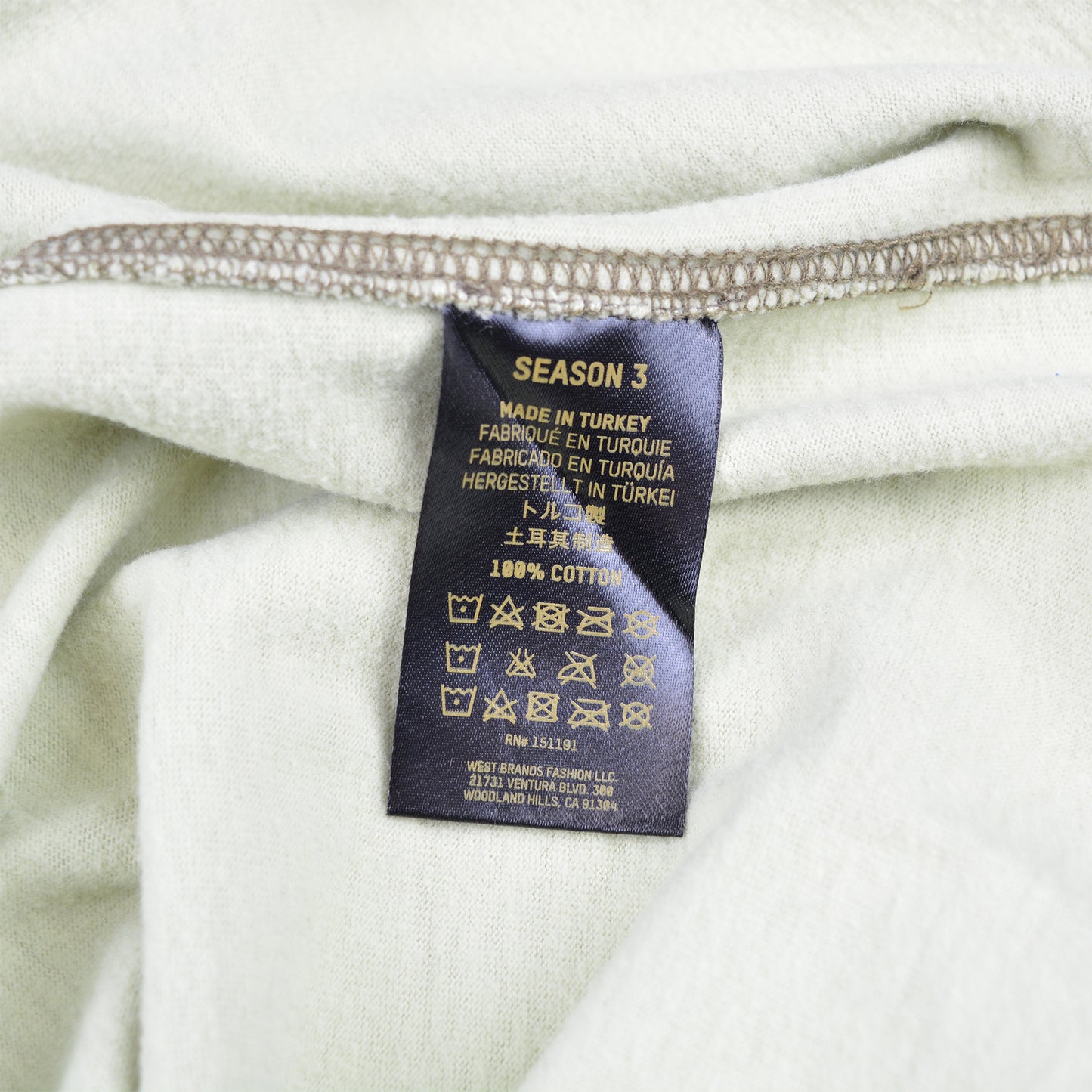 YEEZY Season 3 (2016) - Heavy Knit Tee (Camo) - size XS