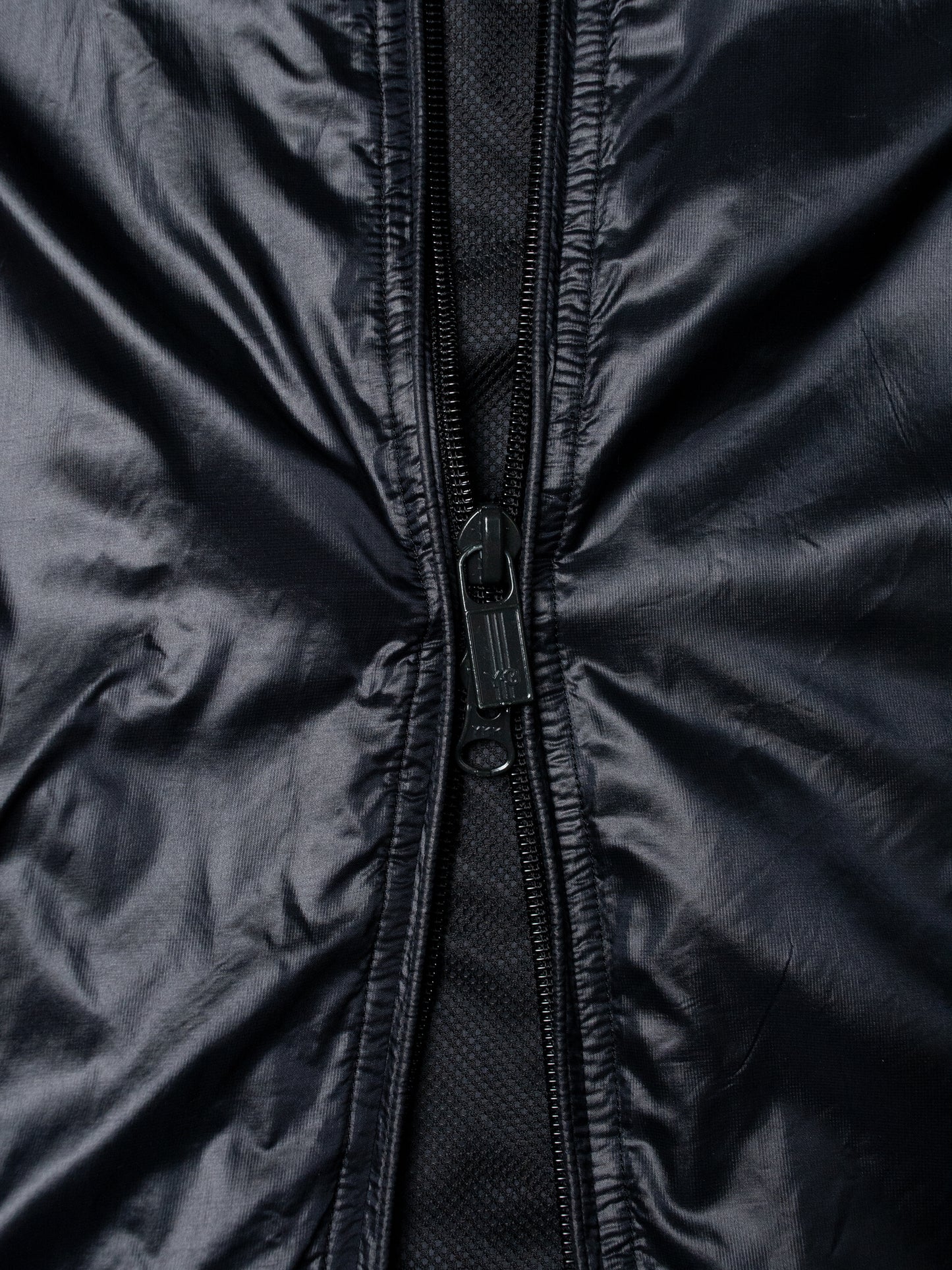 Y-3 - S/S 2007 - nylon windbreaker with packable hood (black) - men's size S