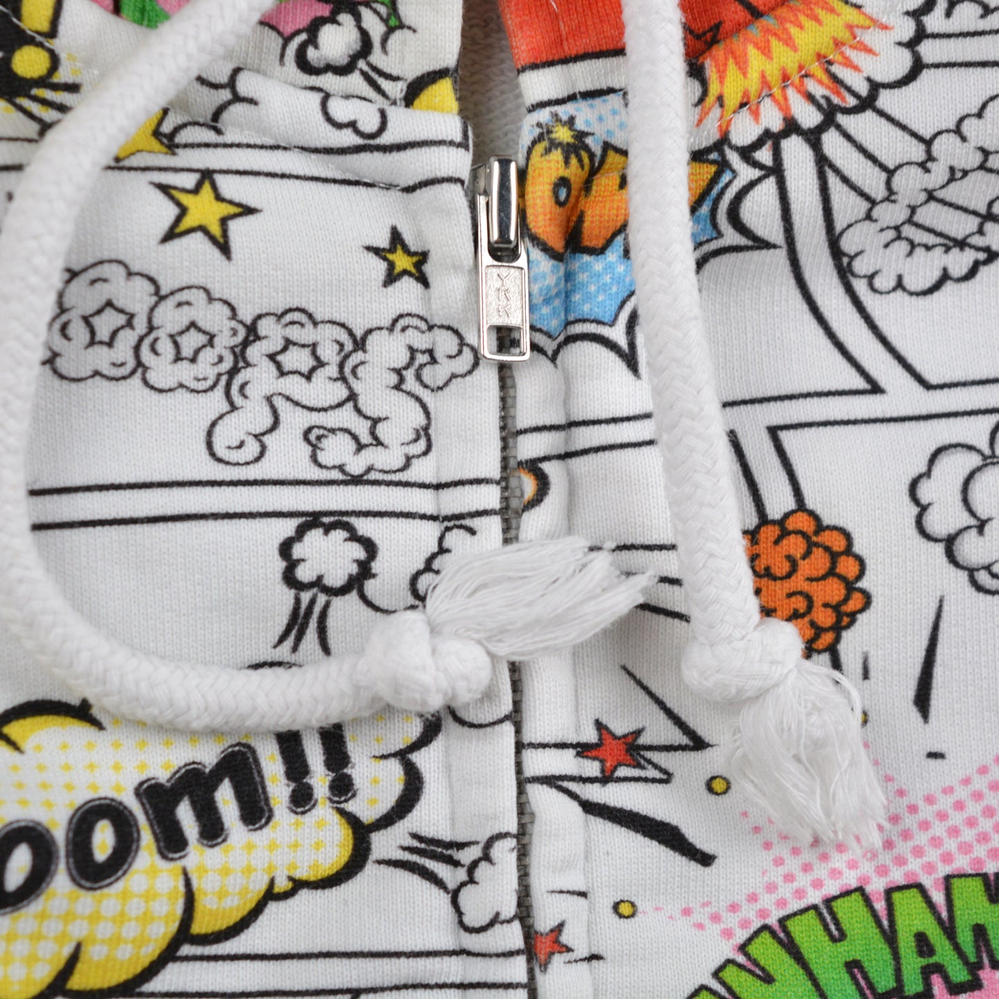 Comme des Garçons SHIRT - A/W 2019 - comic strip zip-up hoodie - size M