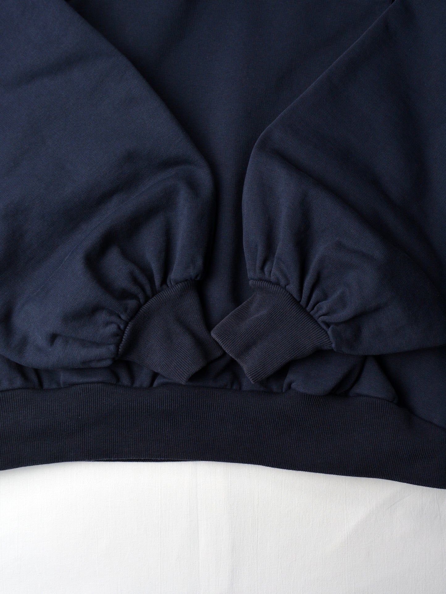 Gosha Rubchinskiy - S/S 2018 - double collar crewneck (navy) - size M
