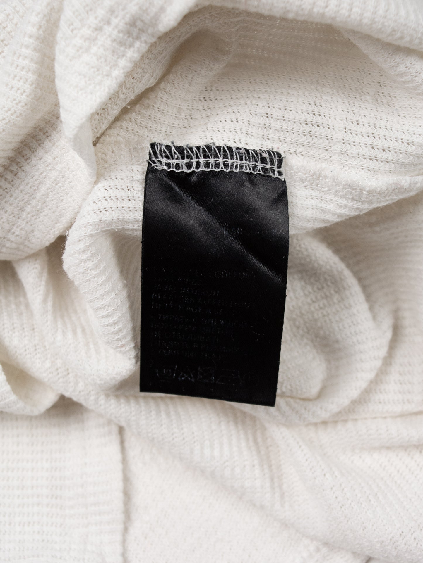 Ann Demeulemeester - rib long sleeve t-shirt (white) - women's size 36