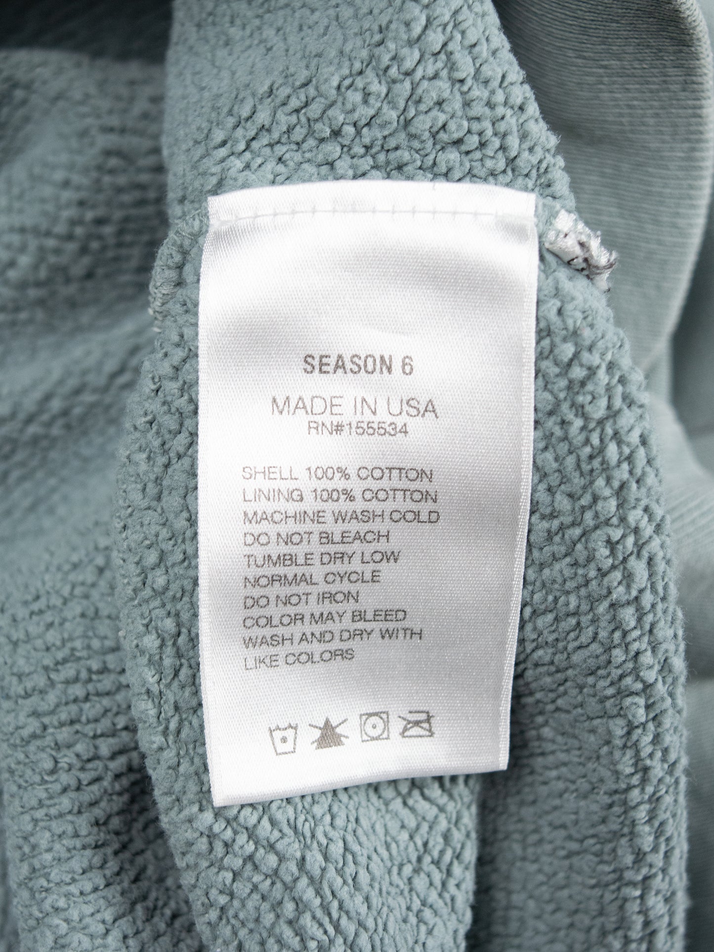 YEEZY Season 6 (2018) - crewneck (Glacier) - men's size M